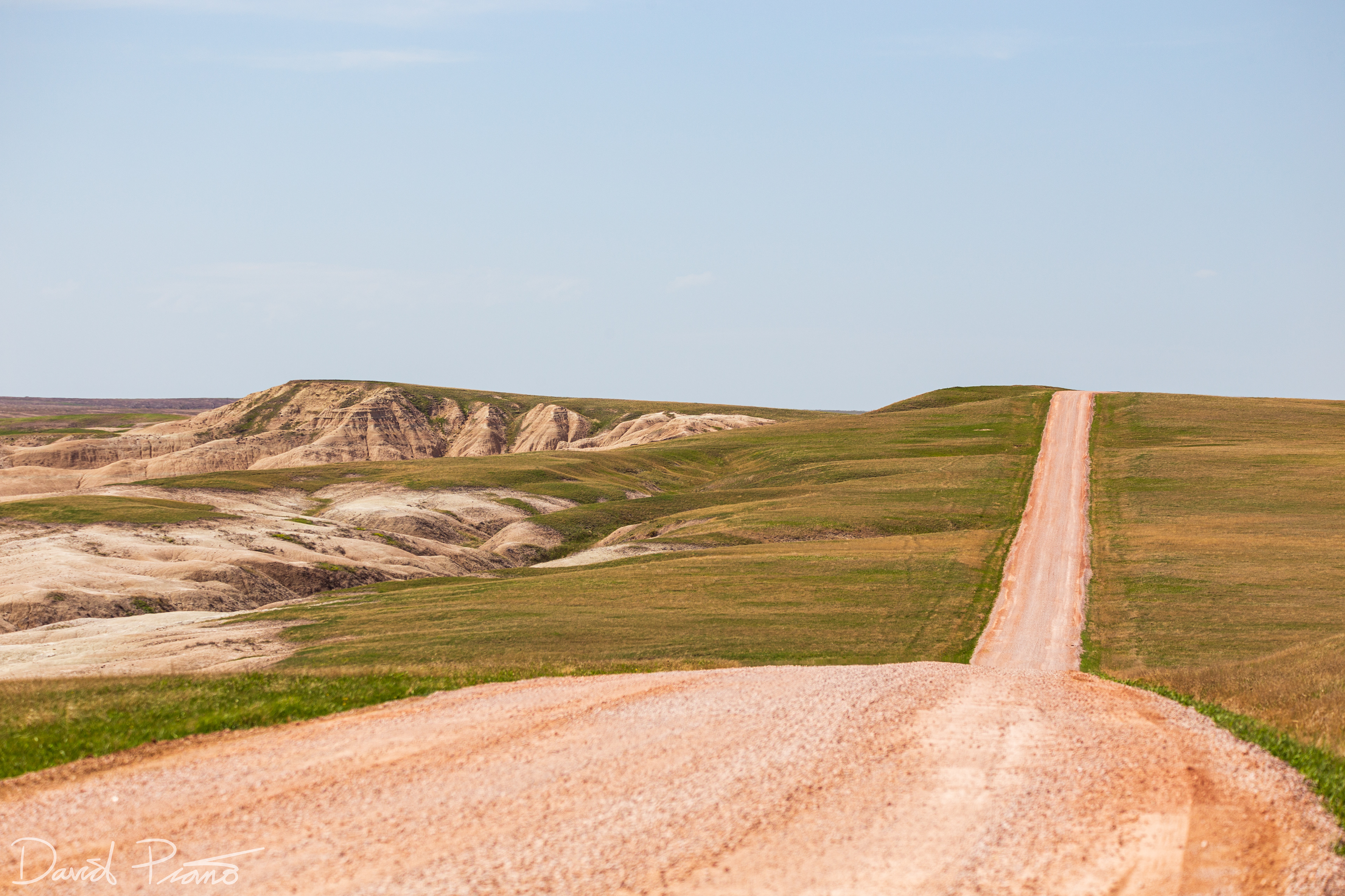Road through the Badlands