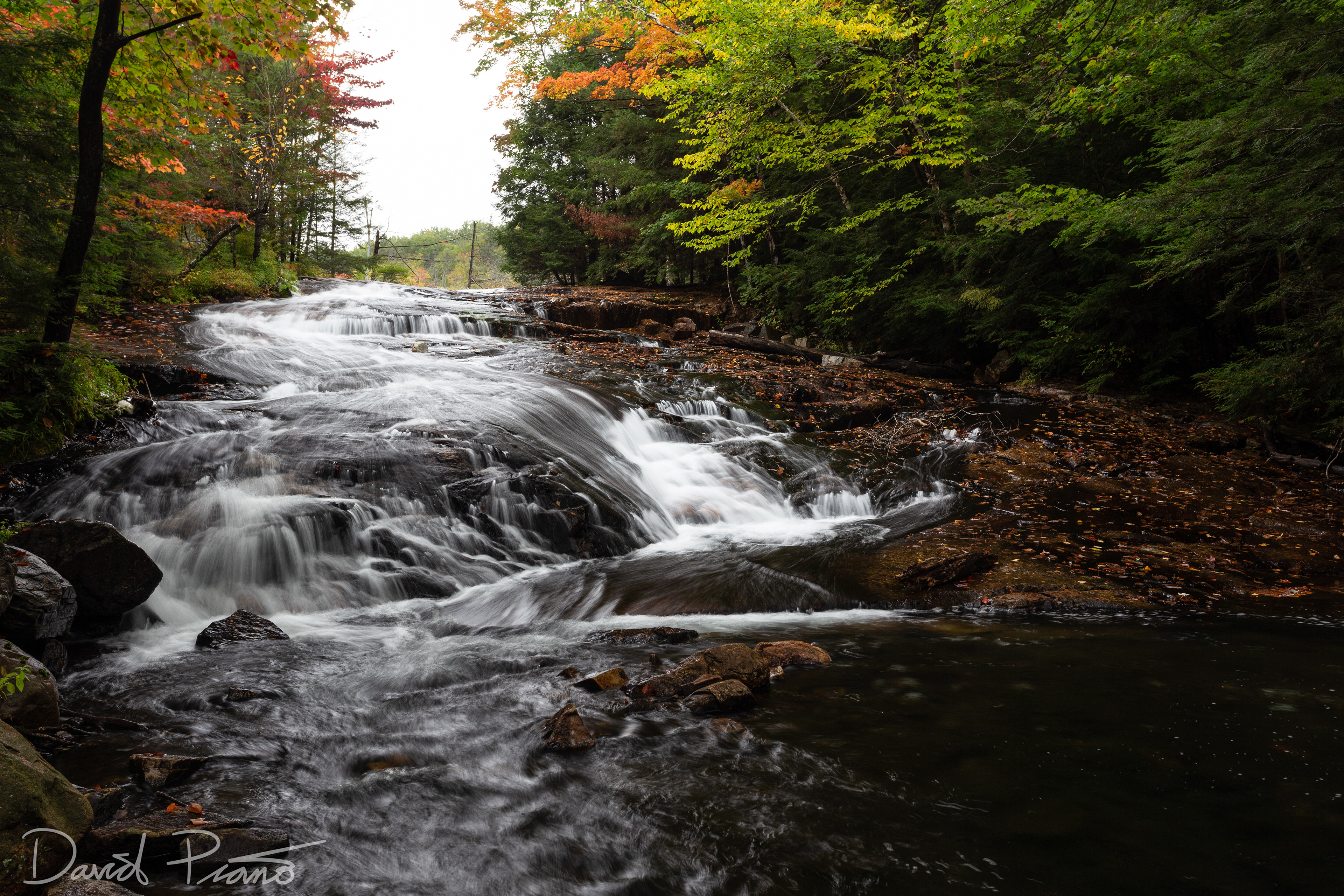 Waterfall along portage route in Killarney Provincial Park - Autumn 2019