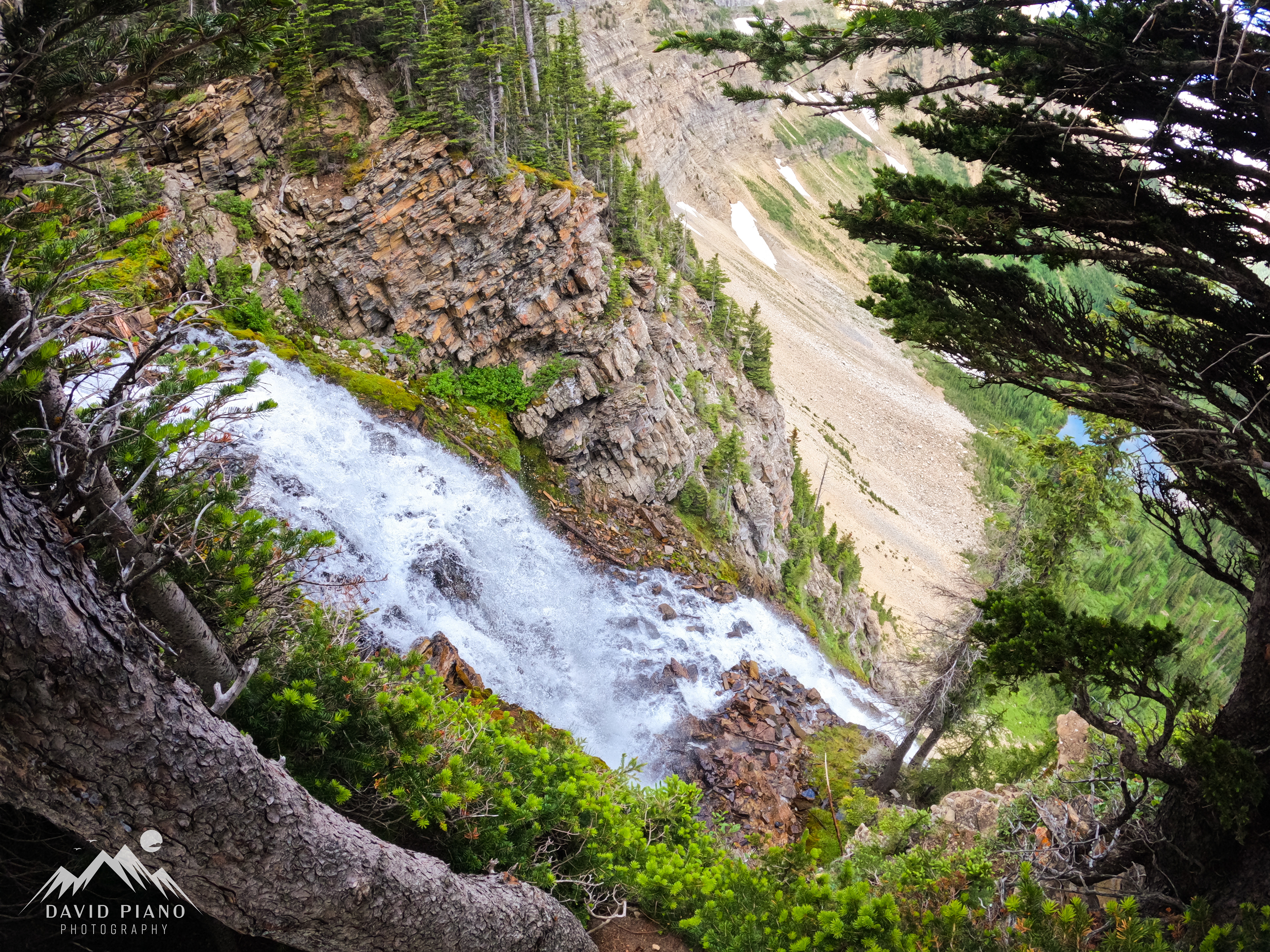 Looking over the brink of Crypt Falls
