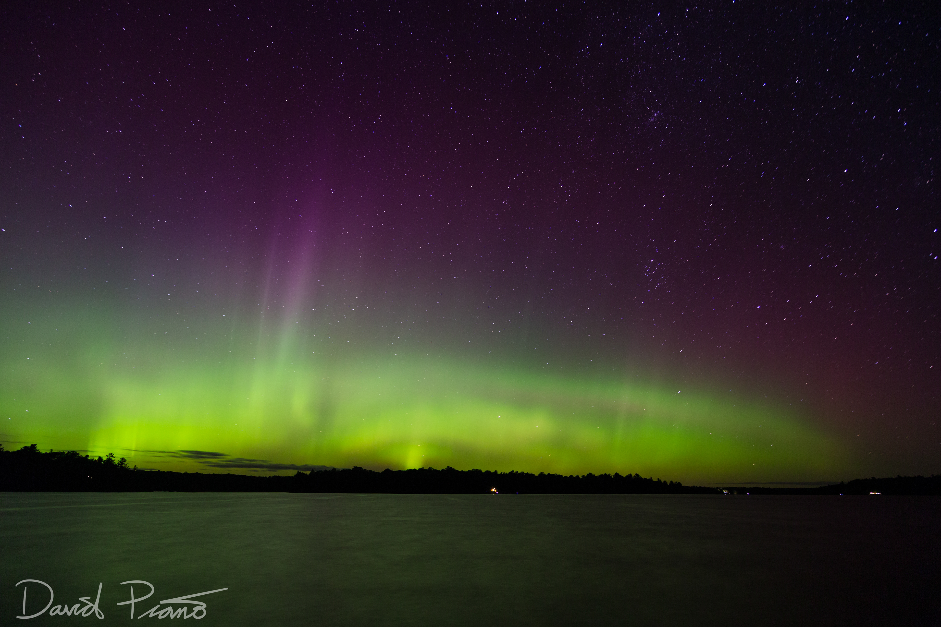 Northern Lights Display Over Lorimer Lake, ON - 09/01/2016
