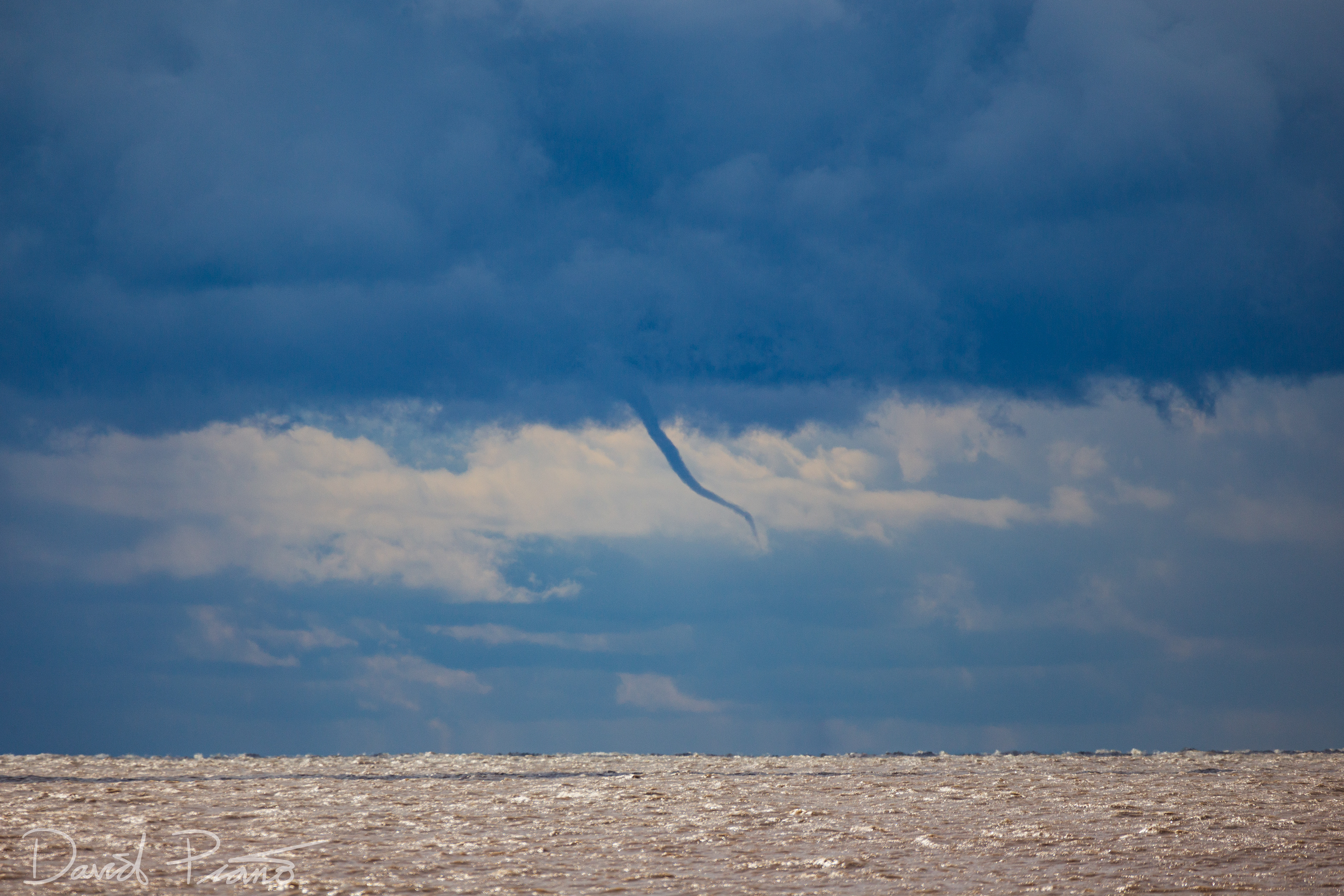 Waterspout over Lake Erie seen from Long Point - 10/01/2020
