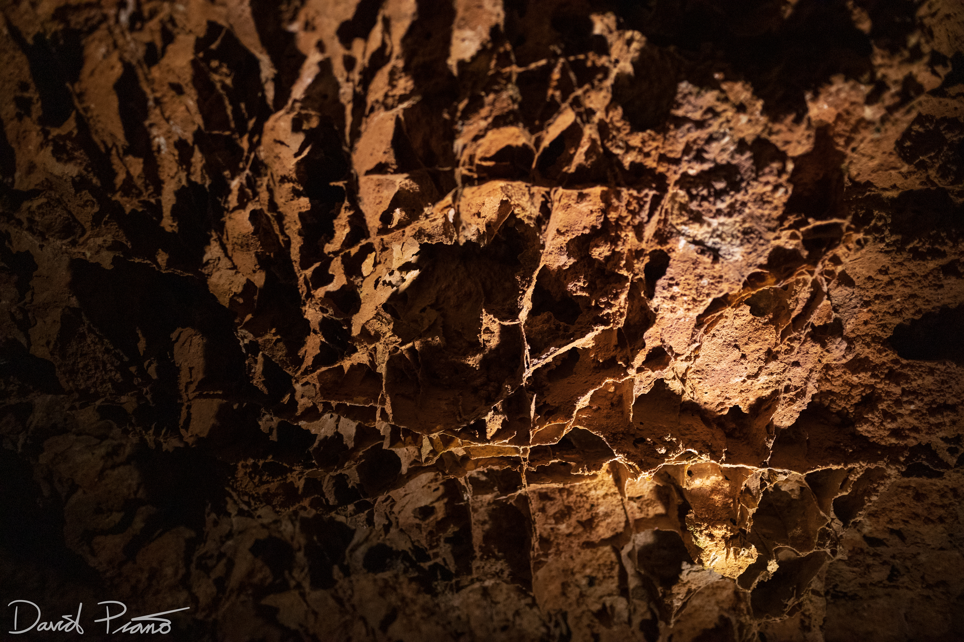 Boxwork formations (blades of calcite) in Wind Cave