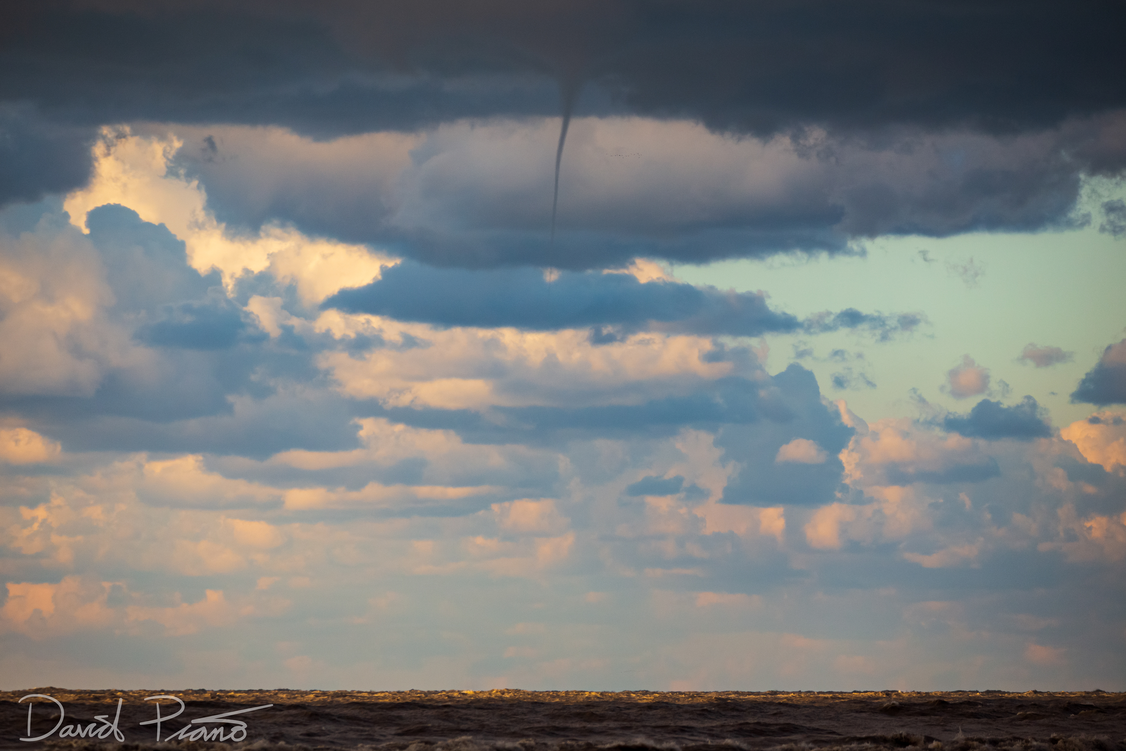 Waterspout over Lake Erie seen from Long Point - 10/17/2020