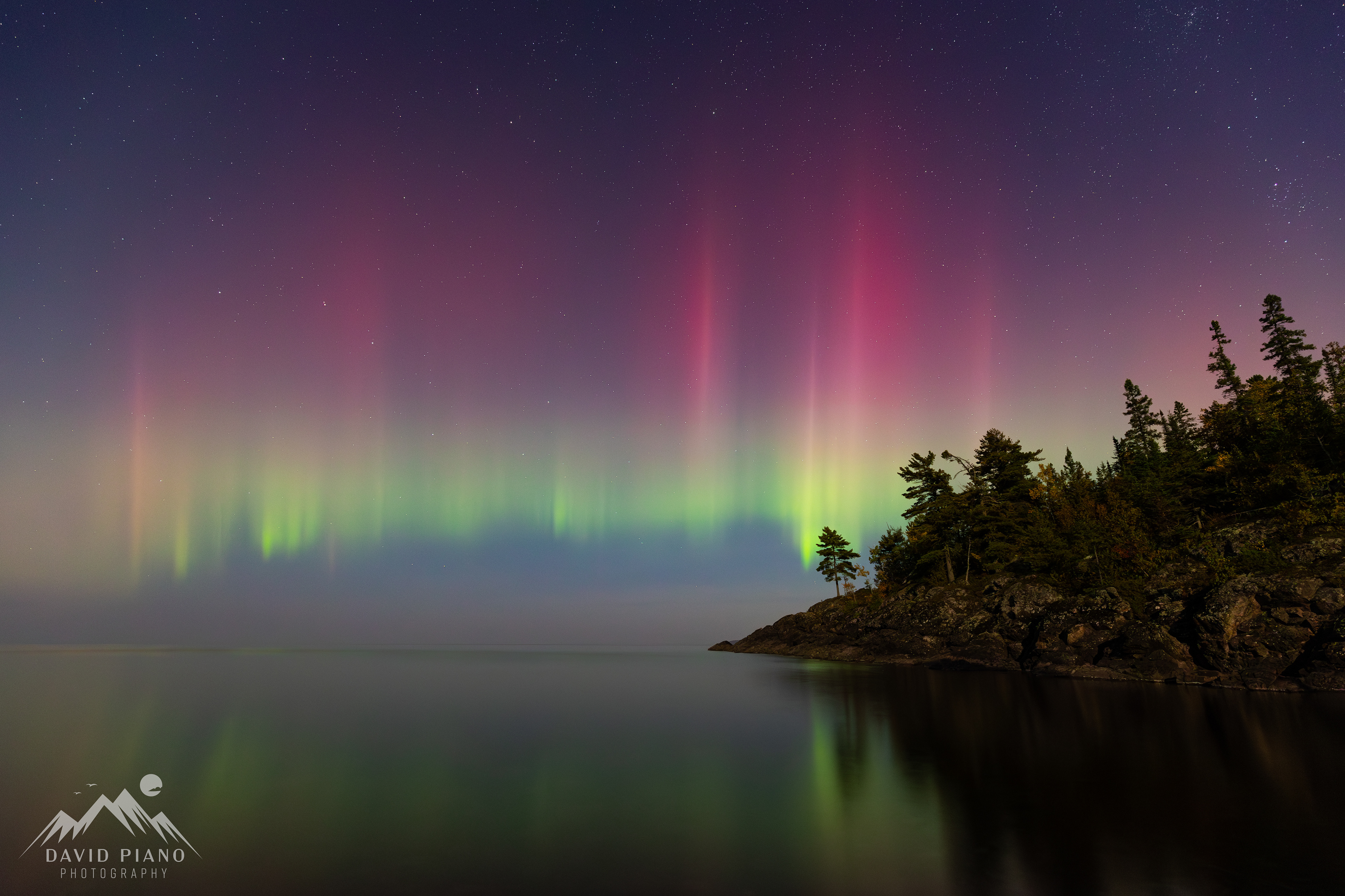 Northern lights over Lake Superior - Sept. 2023