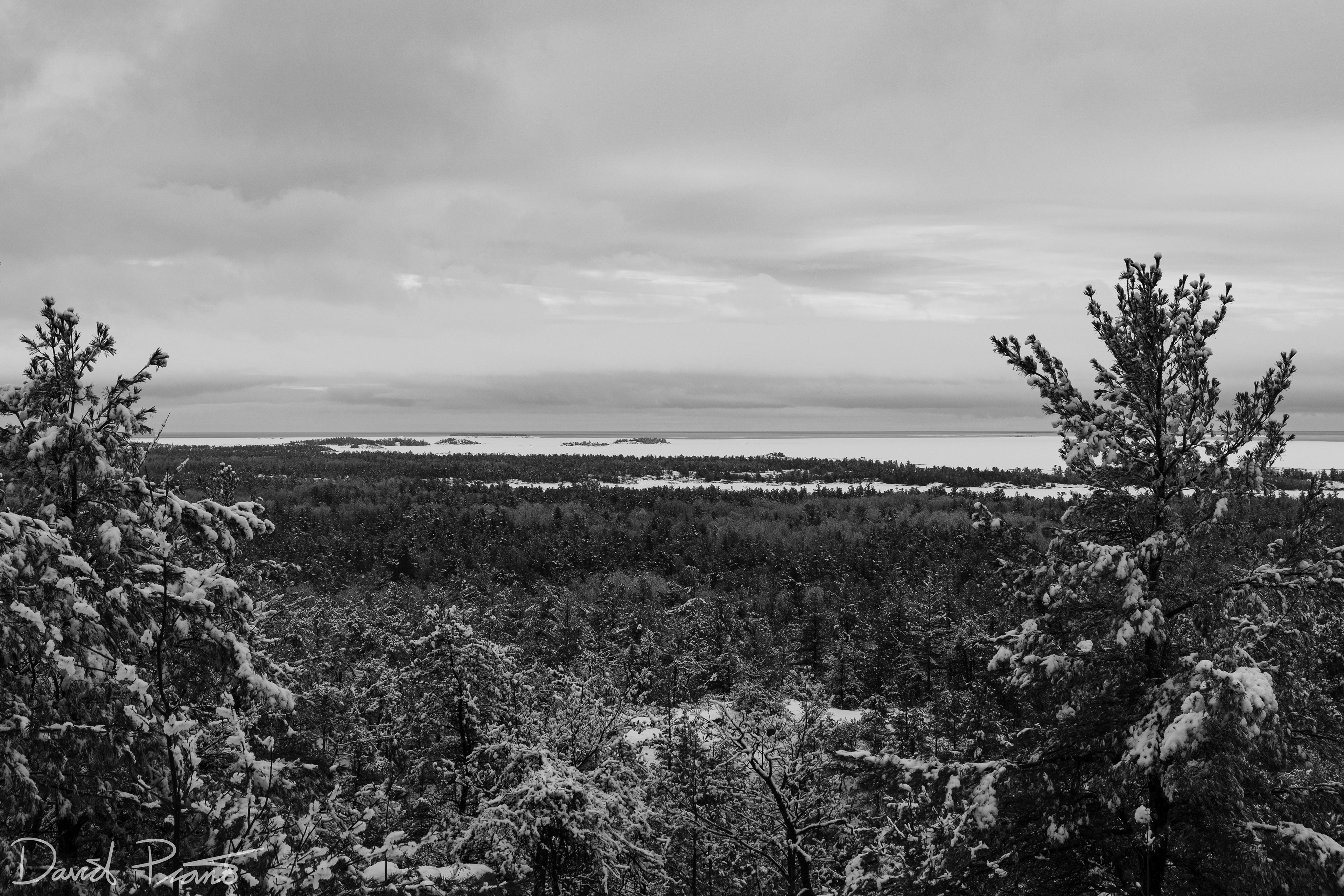 Georgian Bay as seen from the Granite Ridge Trail in Killarney - 03/25/2022