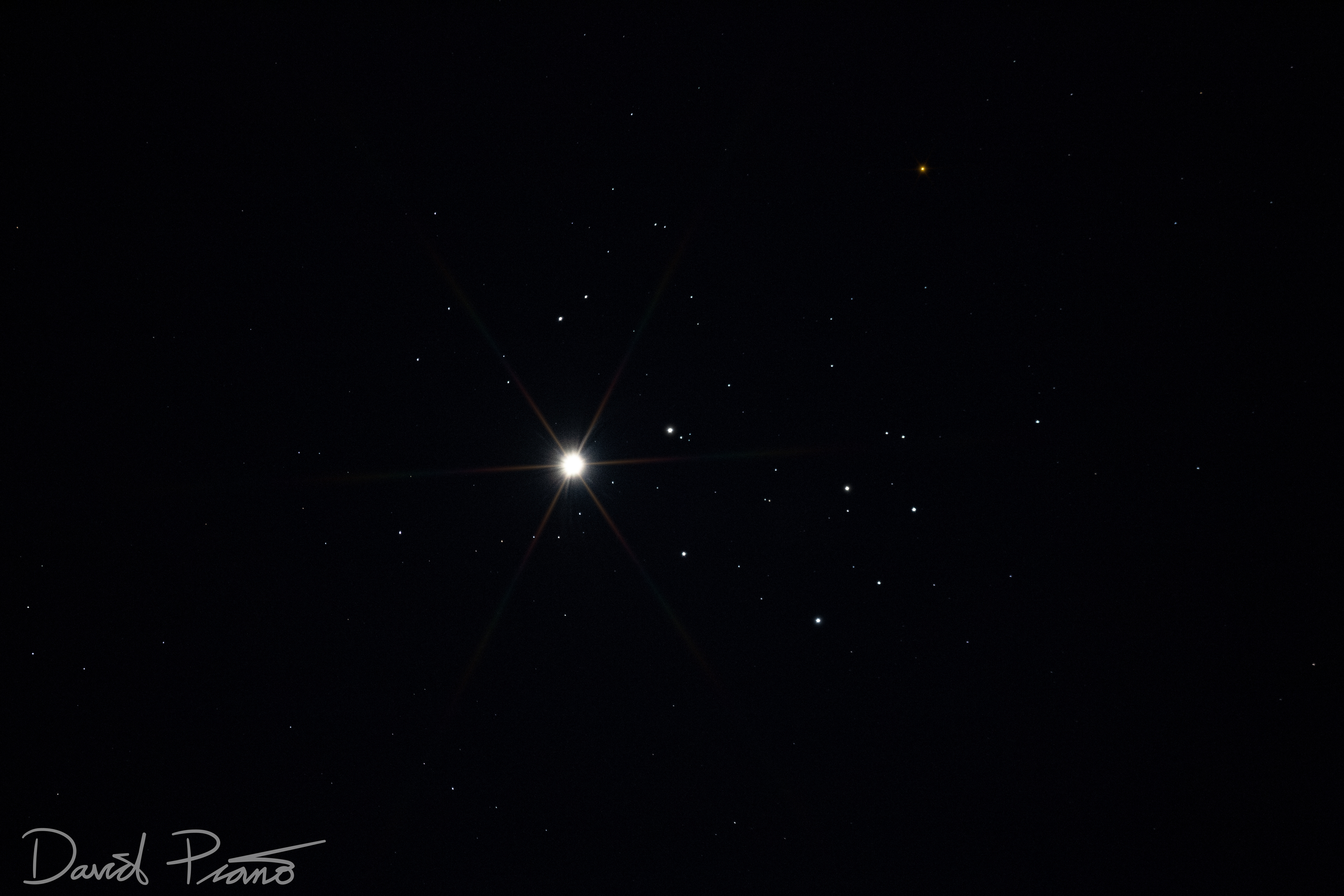 Venus & Pleiades Star Cluster Conjunction