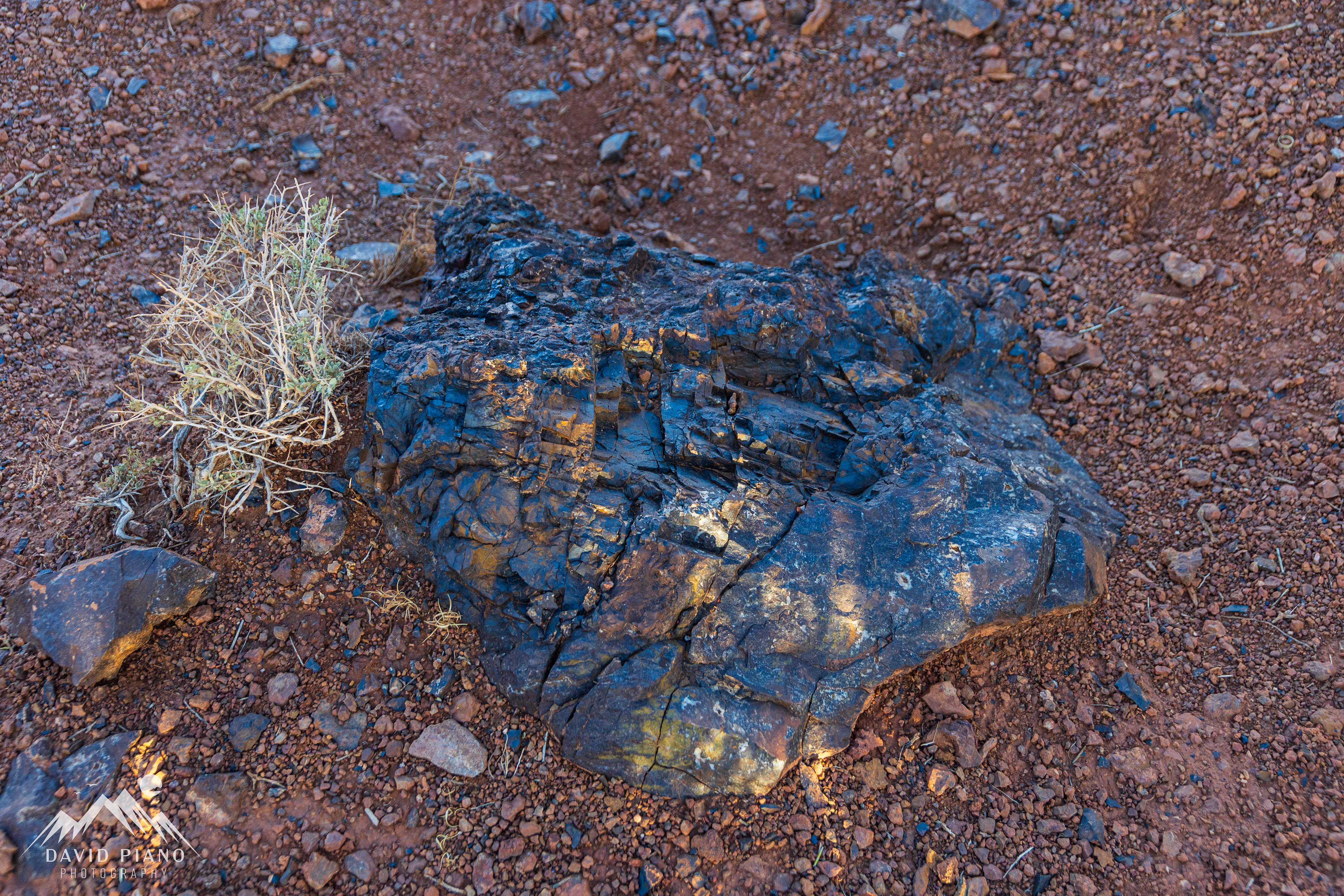 Volcanic rock deposit along Chimney Rock Trail