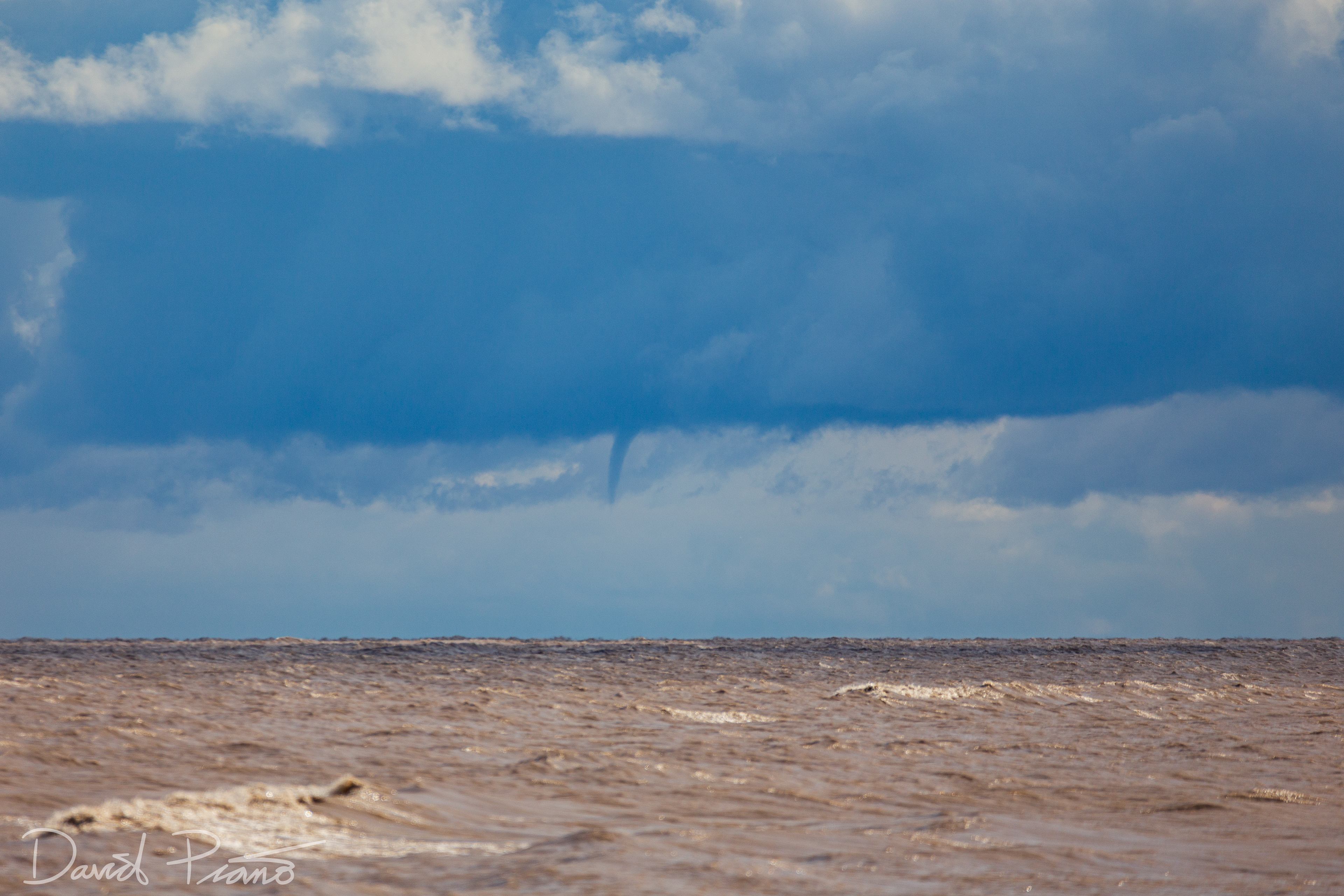 Waterspout over Lake Erie seen from Long Point - 10/01/2020