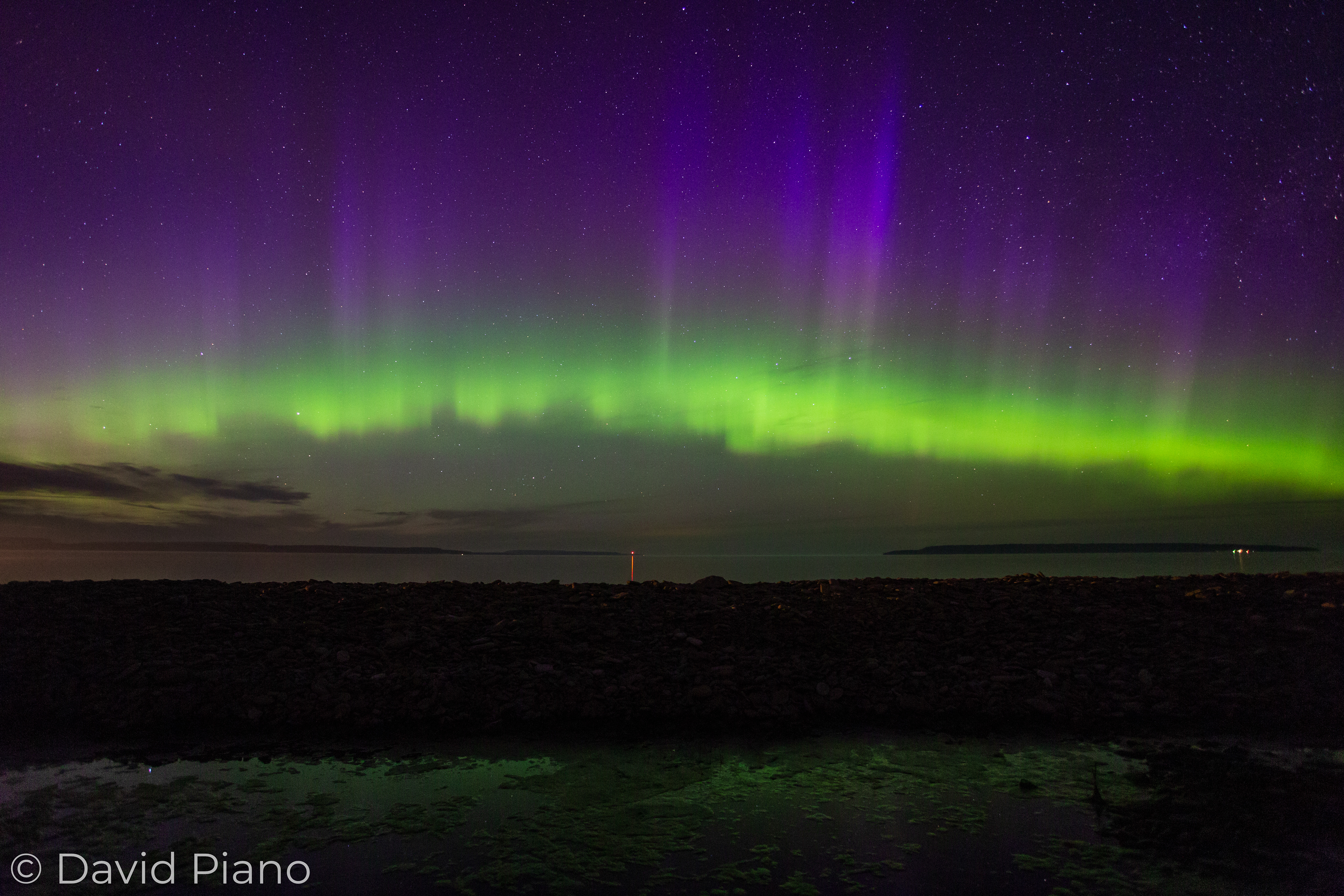 Northern Lights Over Big Bay, ON - 05/27/2017