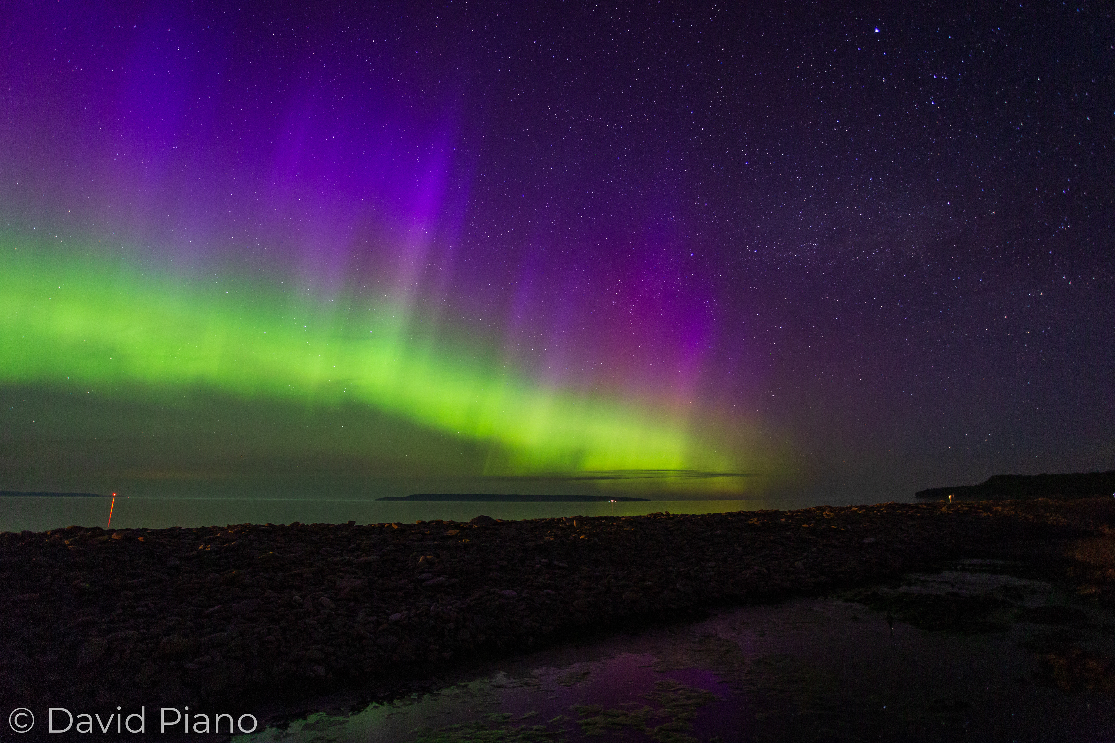 Northern Lights Over Big Bay, ON - 05/27/2017