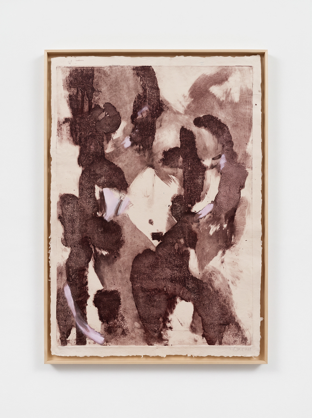 Lo que nace de uno I, 2024, 74 x 104 cm, collagraphy, printed on paper, acrylic painting finish
