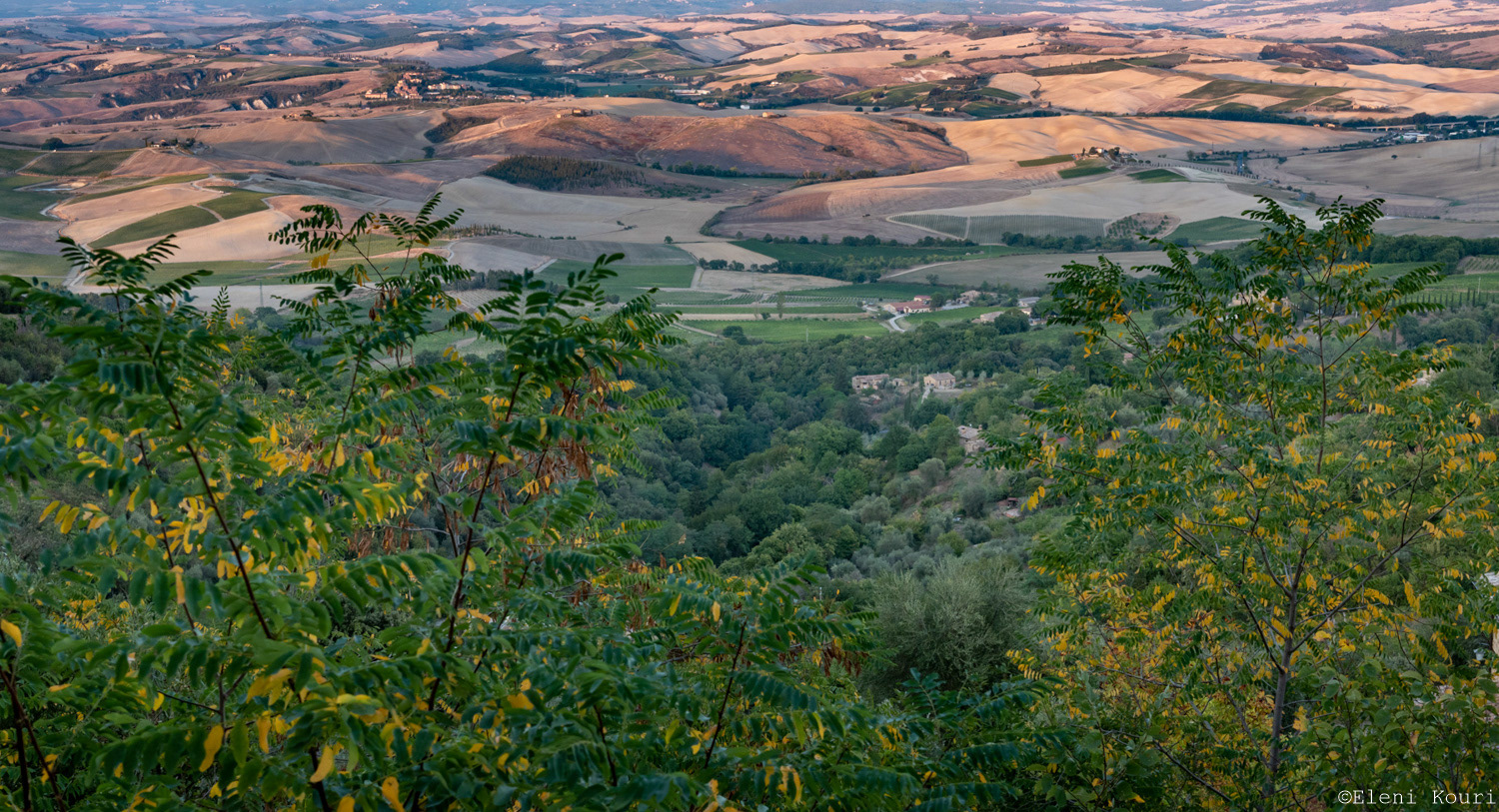 Characteristic hills of Val d'Orcia