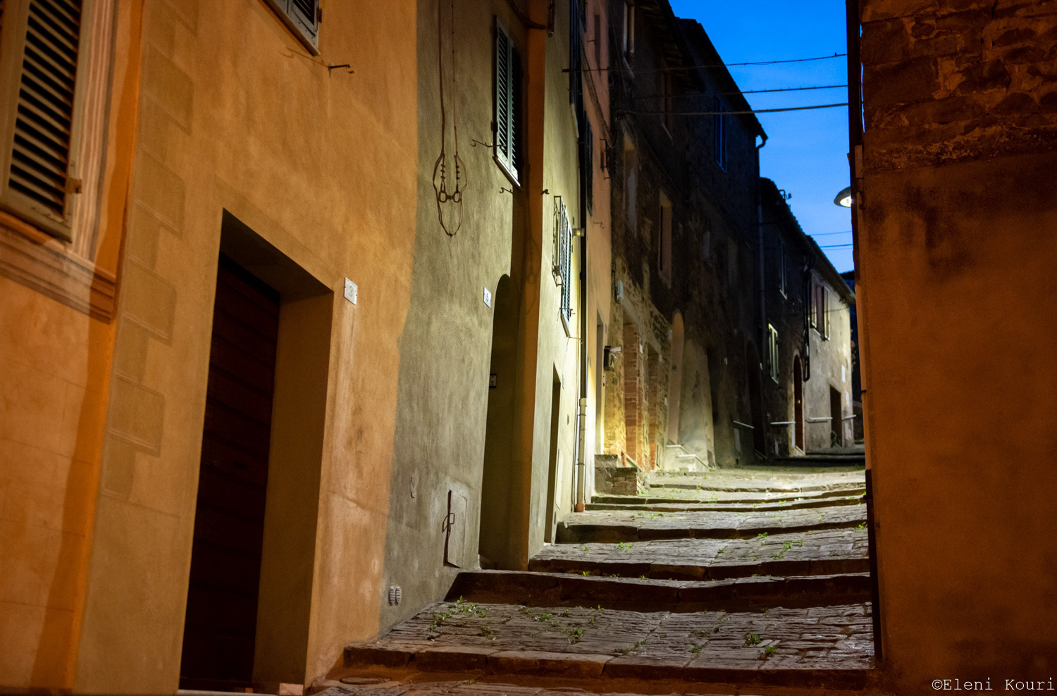 Medieval alley in Montalcino