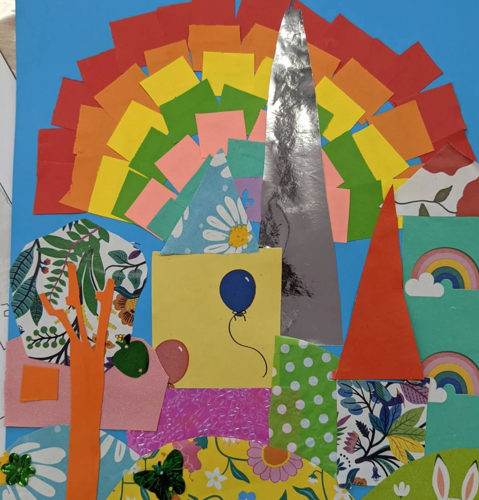 Summer in the City Colourful Collage