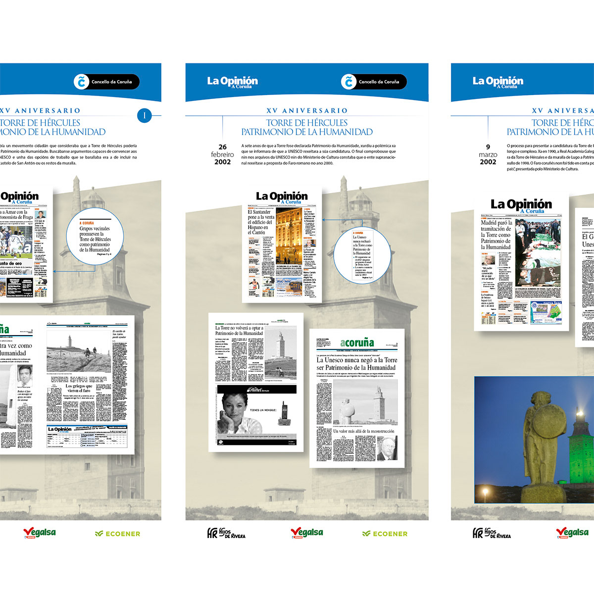 Diseño y montaje de exposición Torre de Hércules