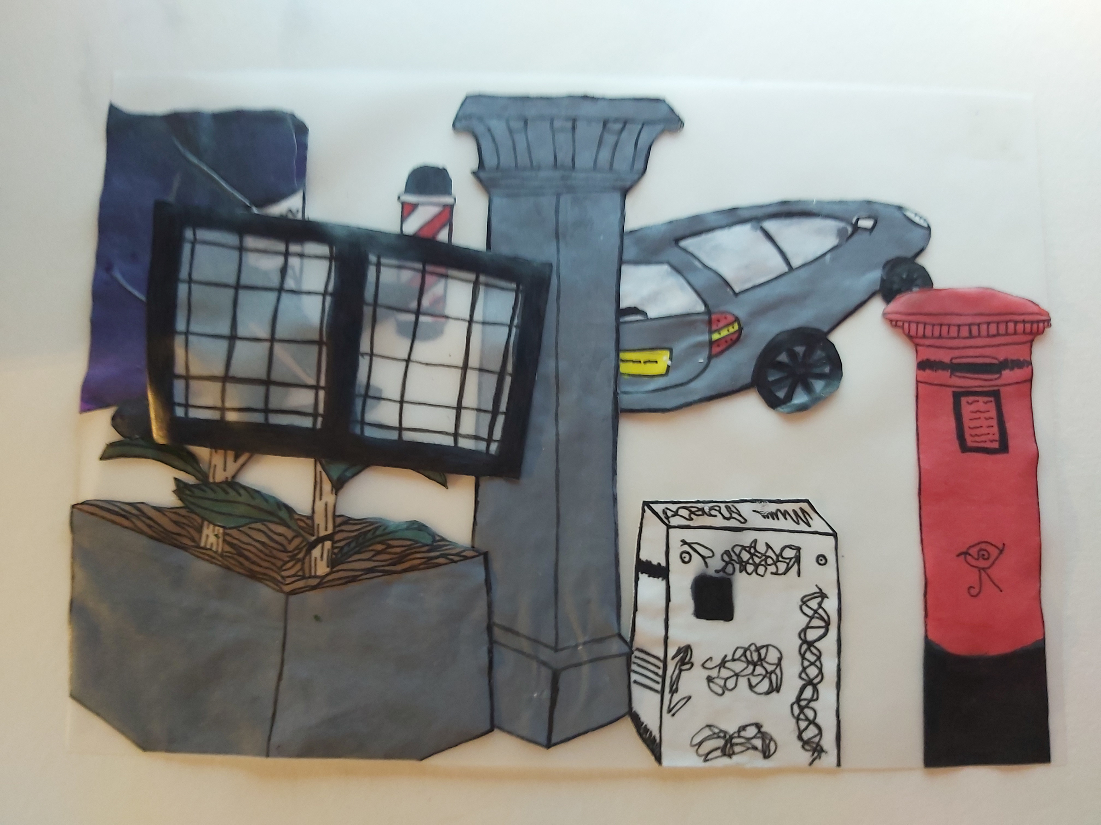 Collage of Drawings Experiment - 2018