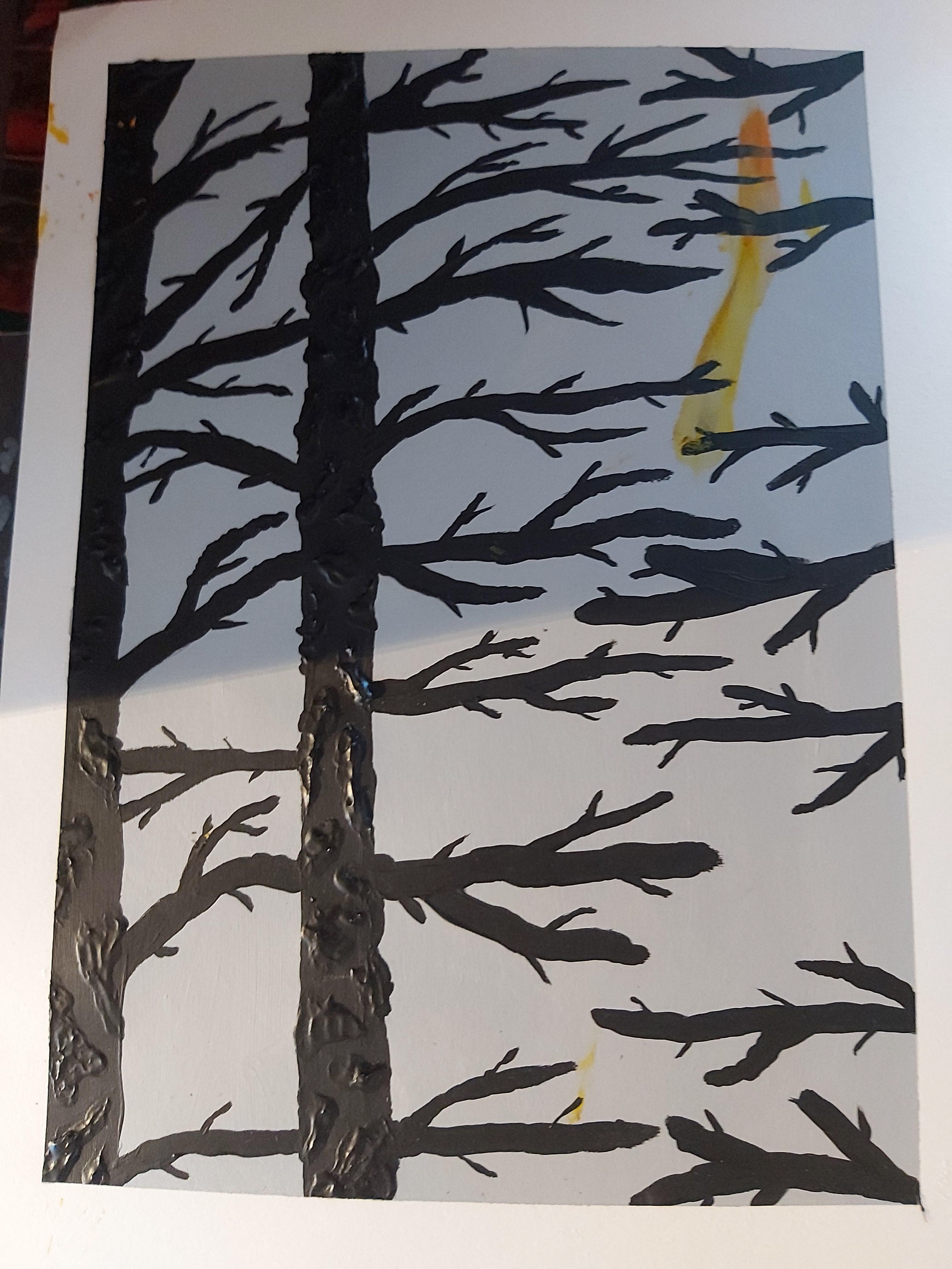 Simple Forest - 2018 - Acrylic Paint