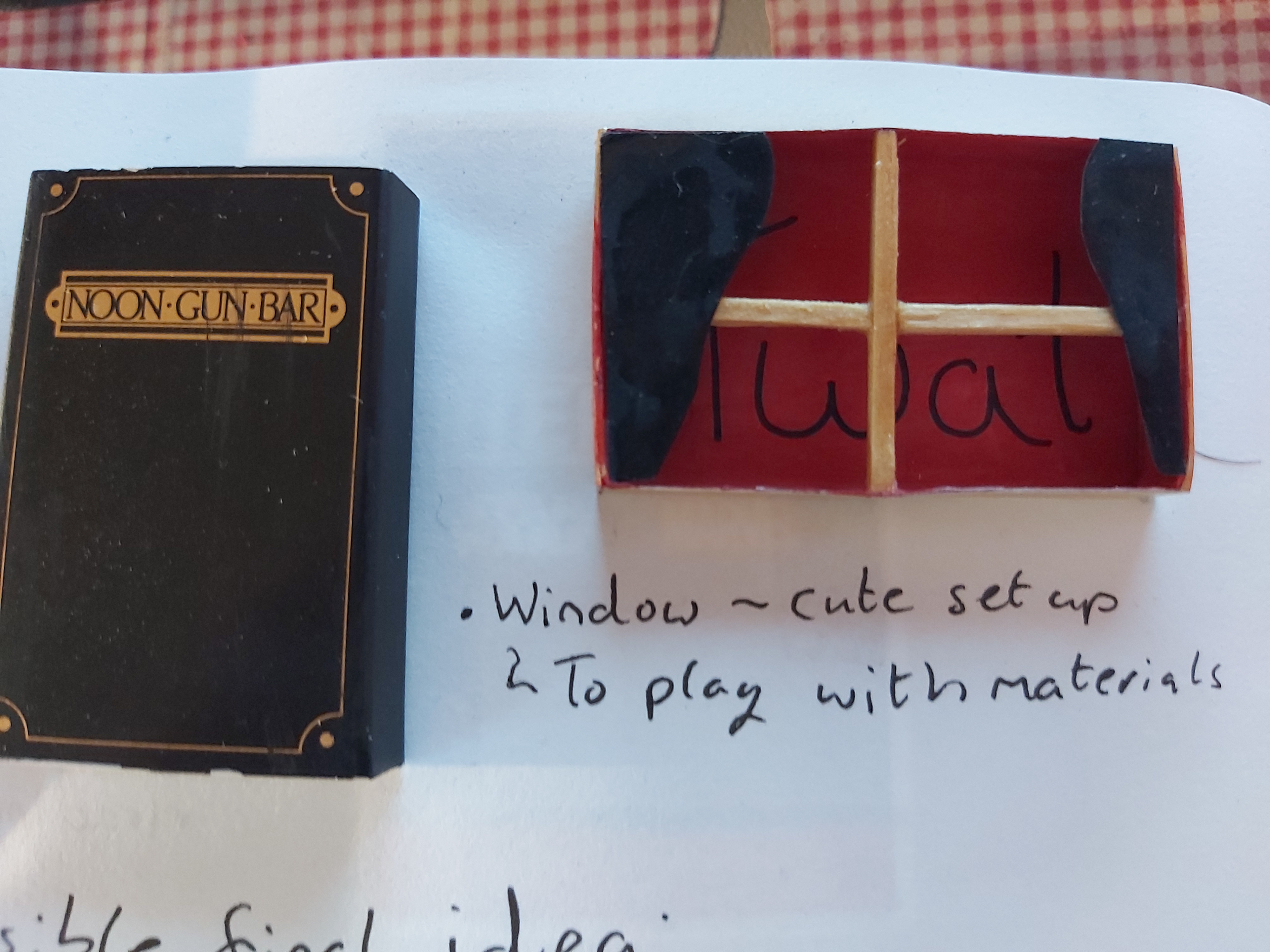 Matchbox Window - 2019 - Acrylic Paint