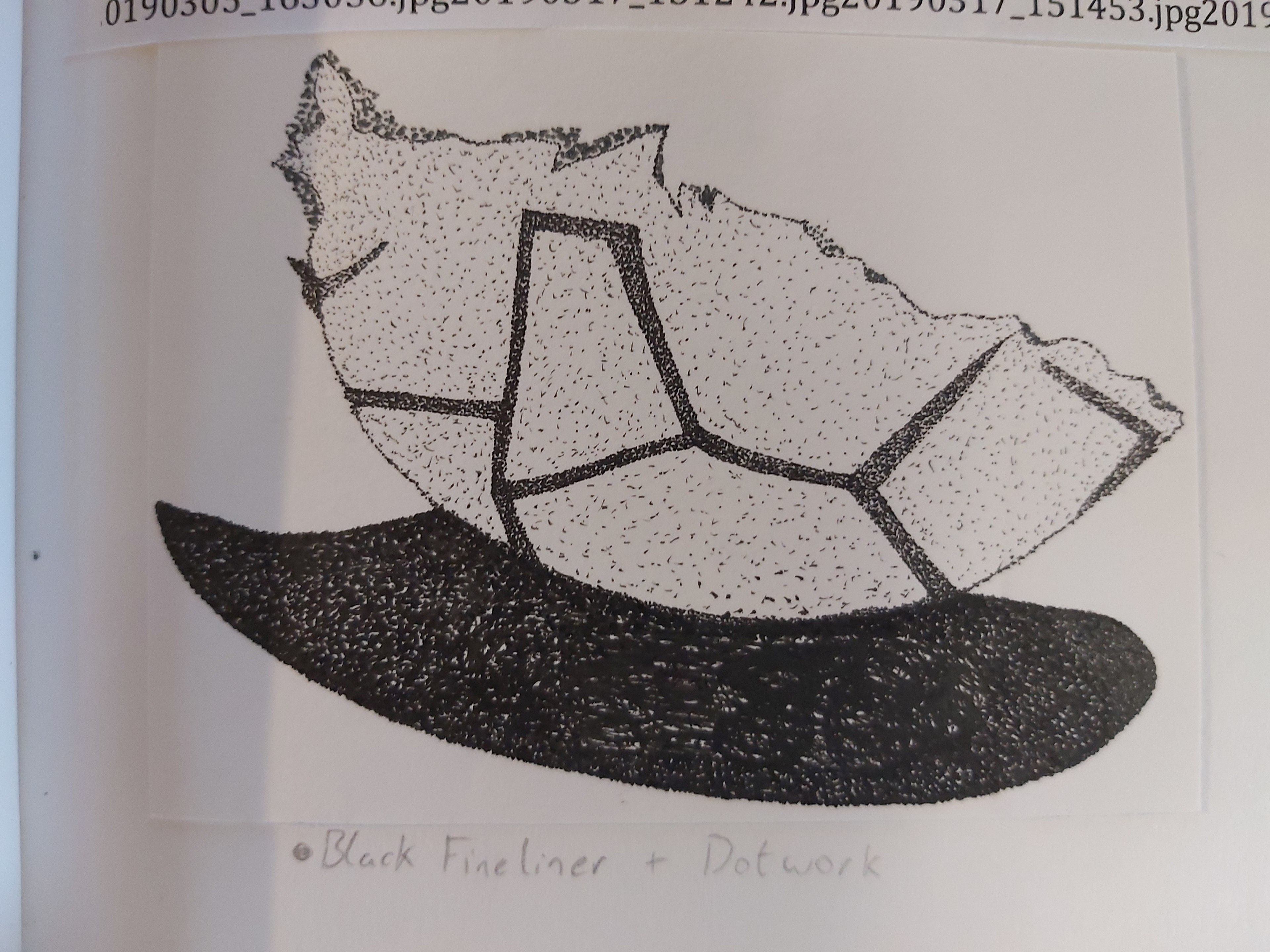 Ripped Up Ball  - 2019 - Fineliner