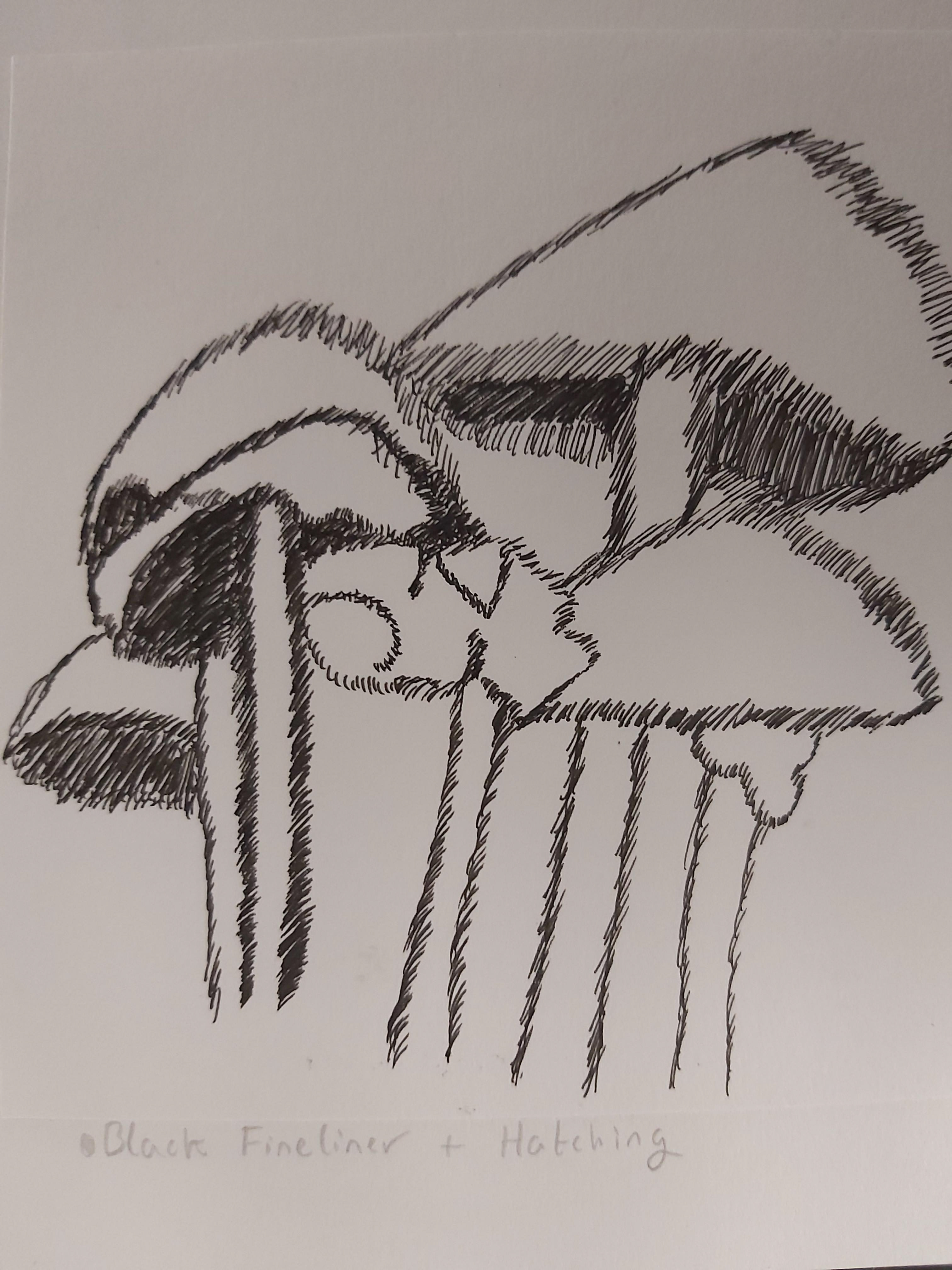 Mushrooms - 2019 - fineliner