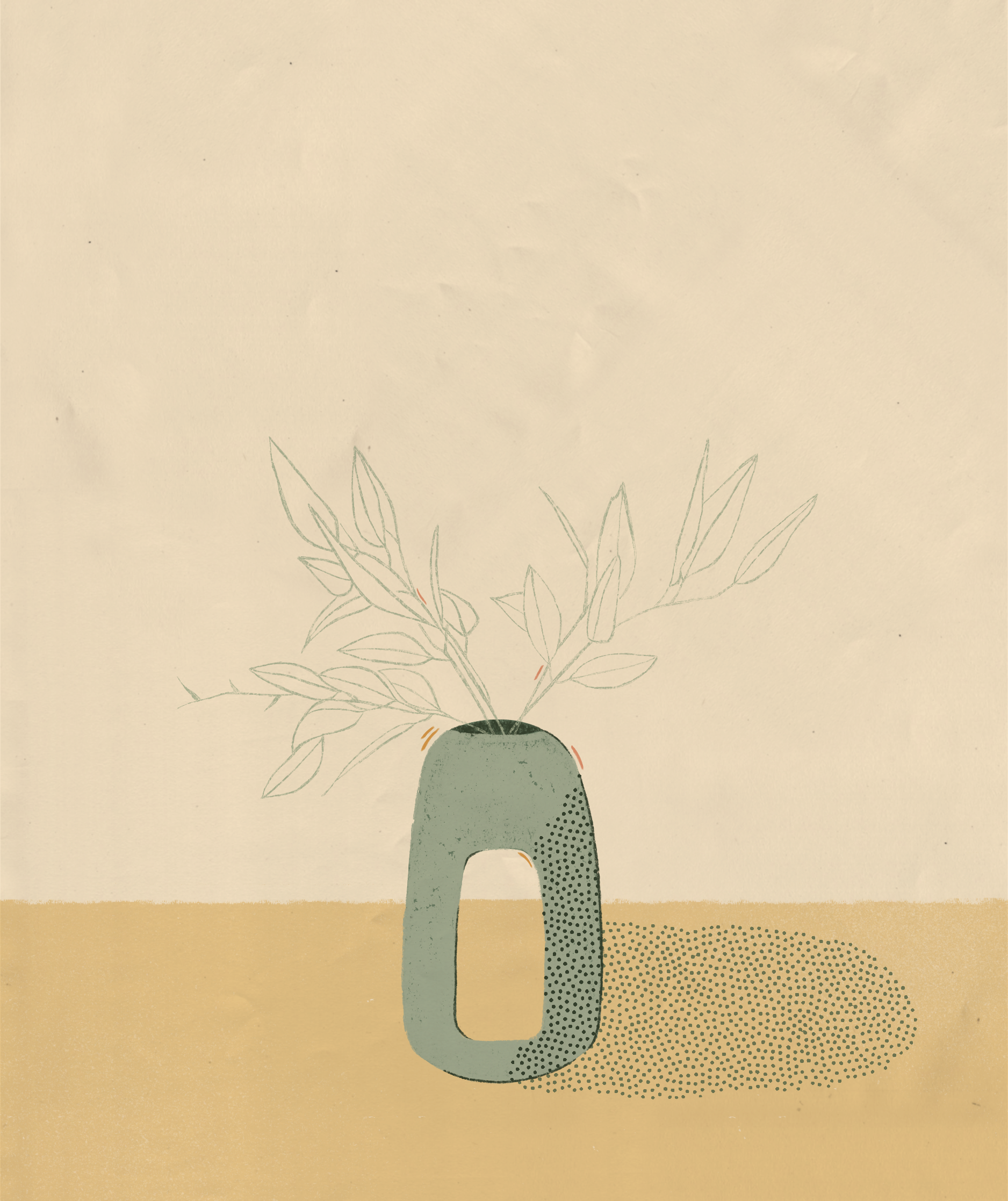 Olive branch still life / 2021