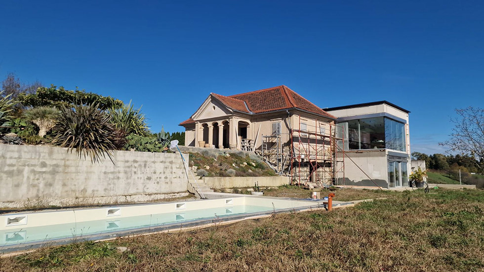 Restaurationsprozess Ansicht Ost Süd West