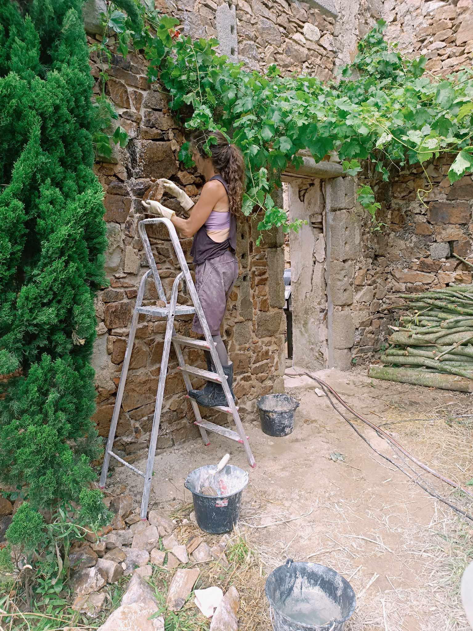 Kathrin Sturm bei der Arbeit