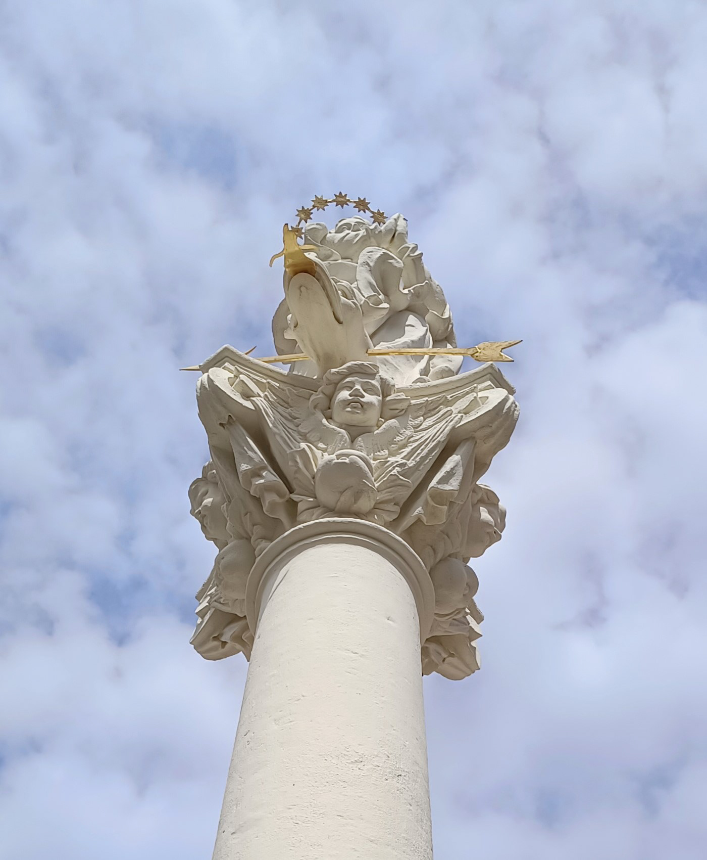 2024 Mariensäule Schrattenthal Kompositkapitell und Drache
