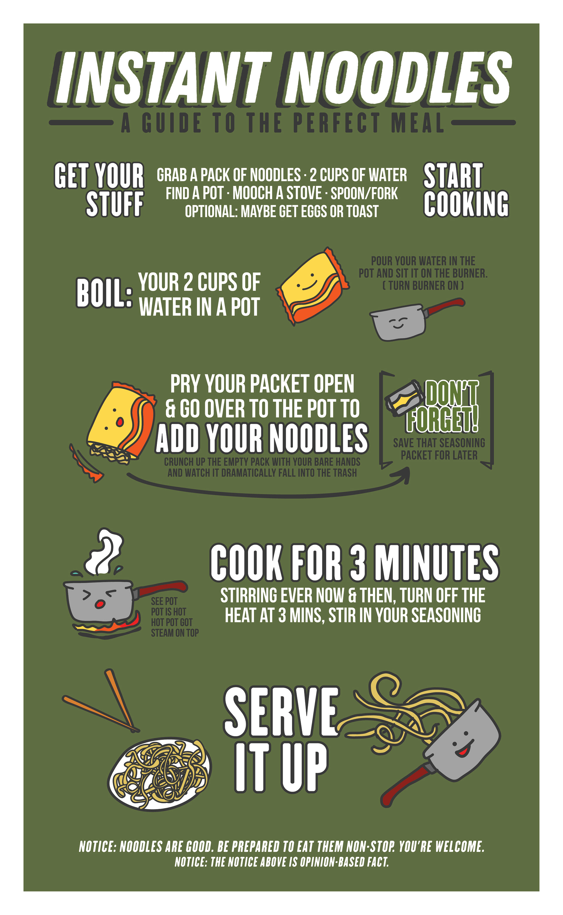 instant noodle infographic for SCAD class