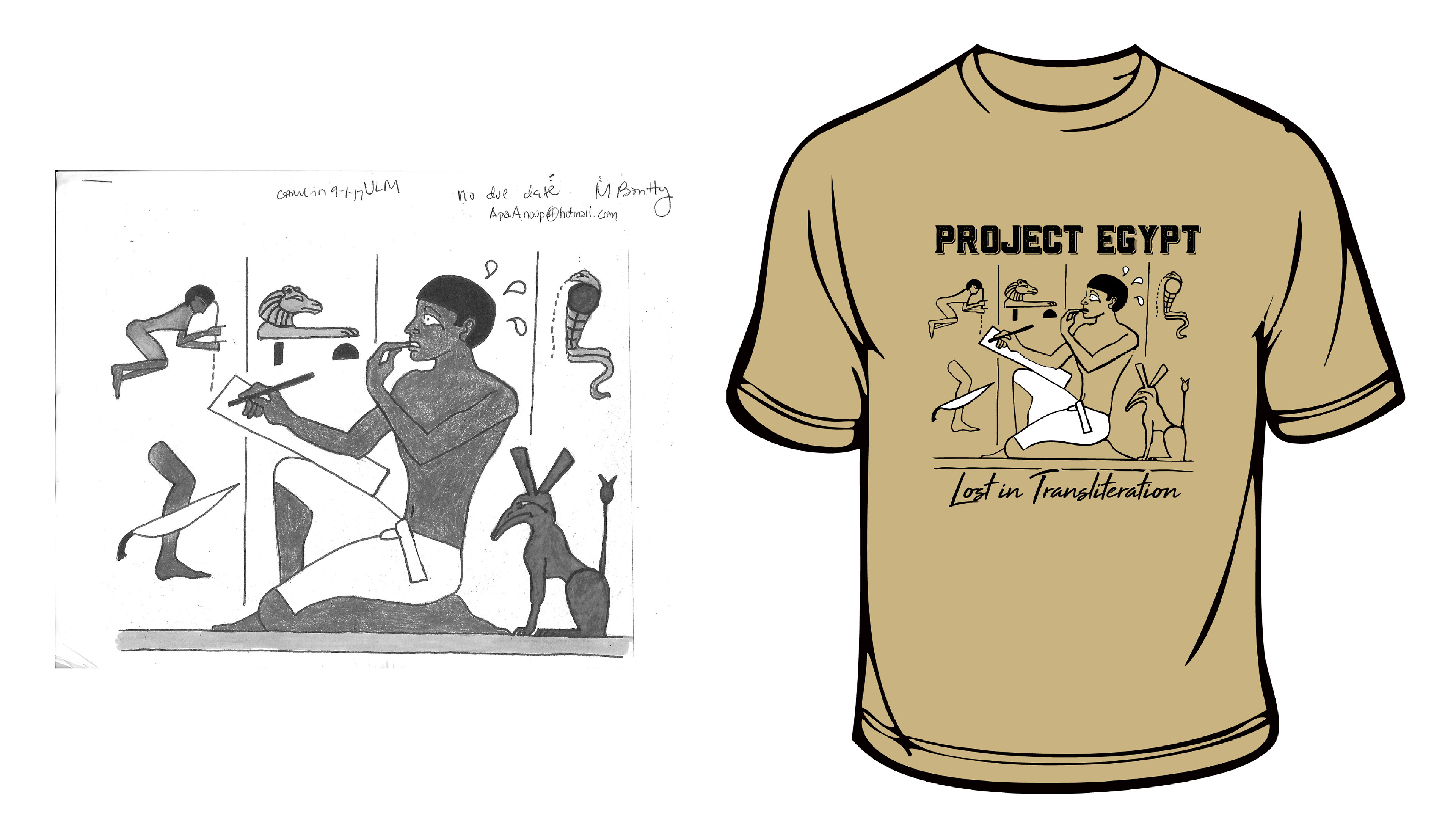 sketch vectorized for shirts