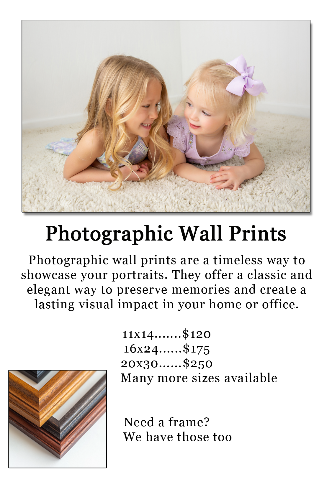 Children photo on wall