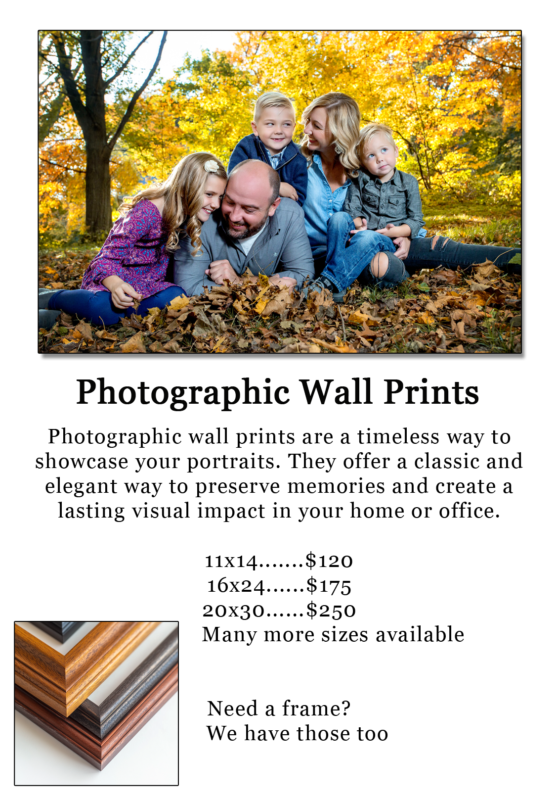 Family picture wall print