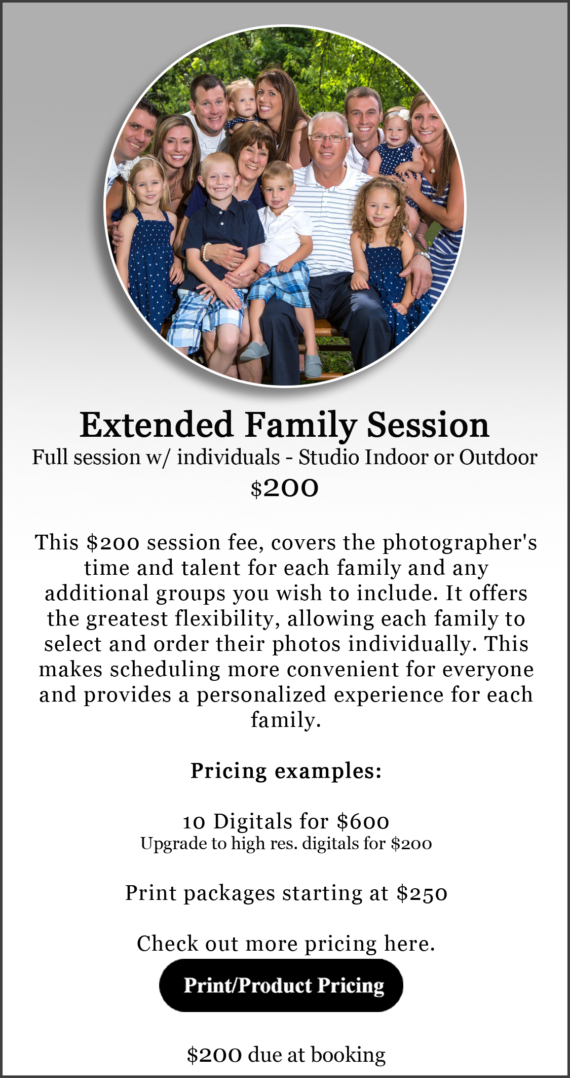 Extended Family Pictures