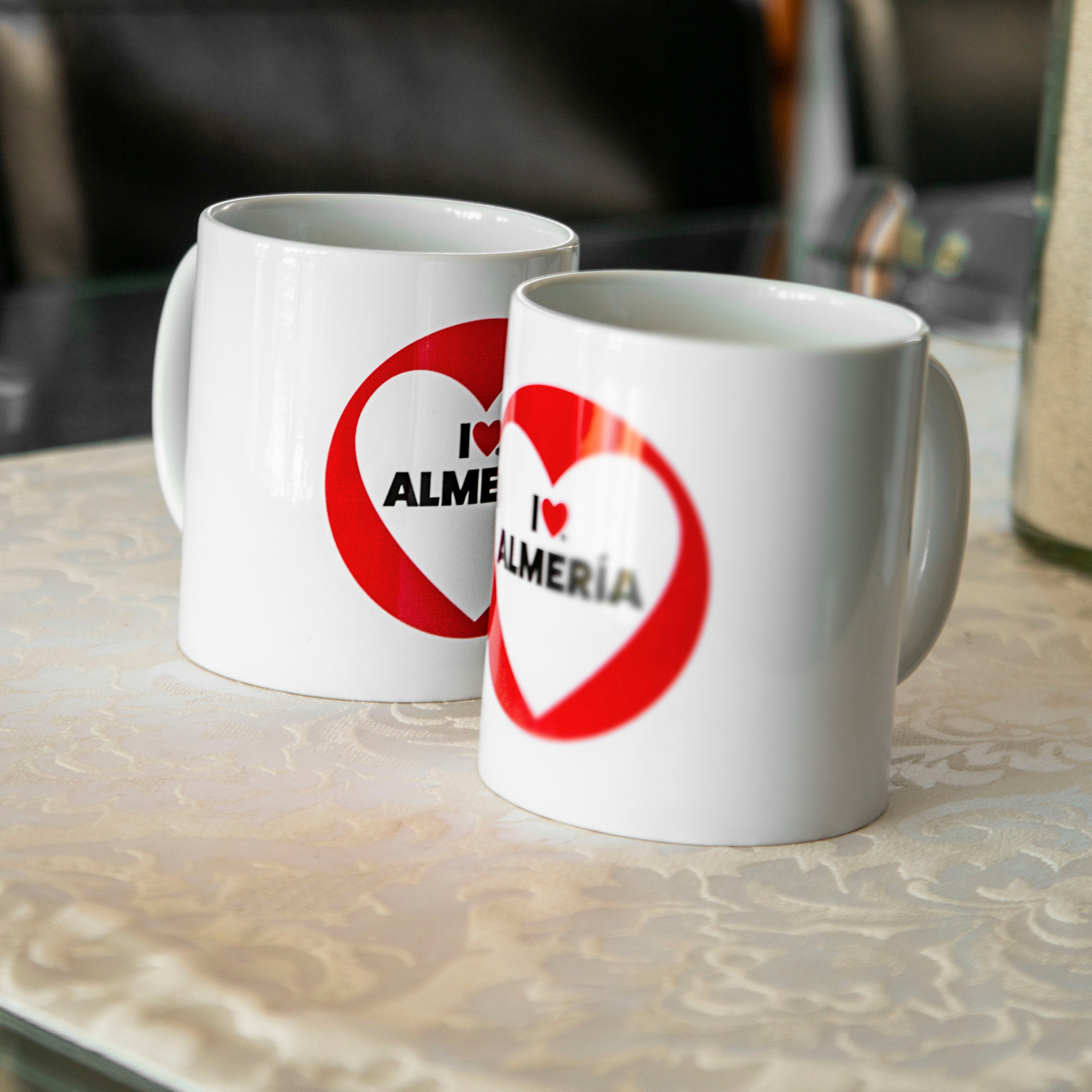 Pack exclusivo tazas oficiales I Love Almería Lemon 3999 regalo corporativo entrega directa