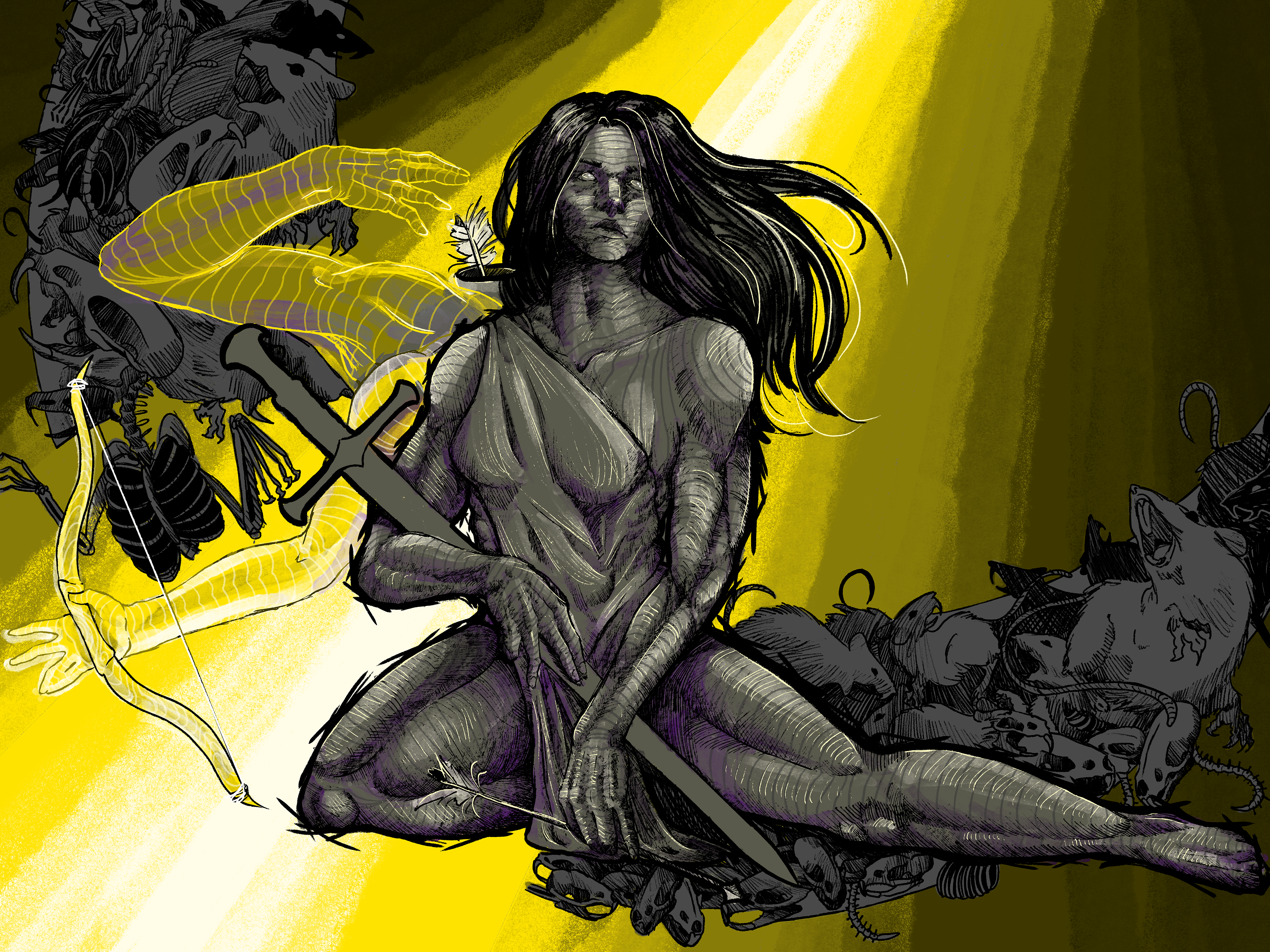 Underlying digital painting