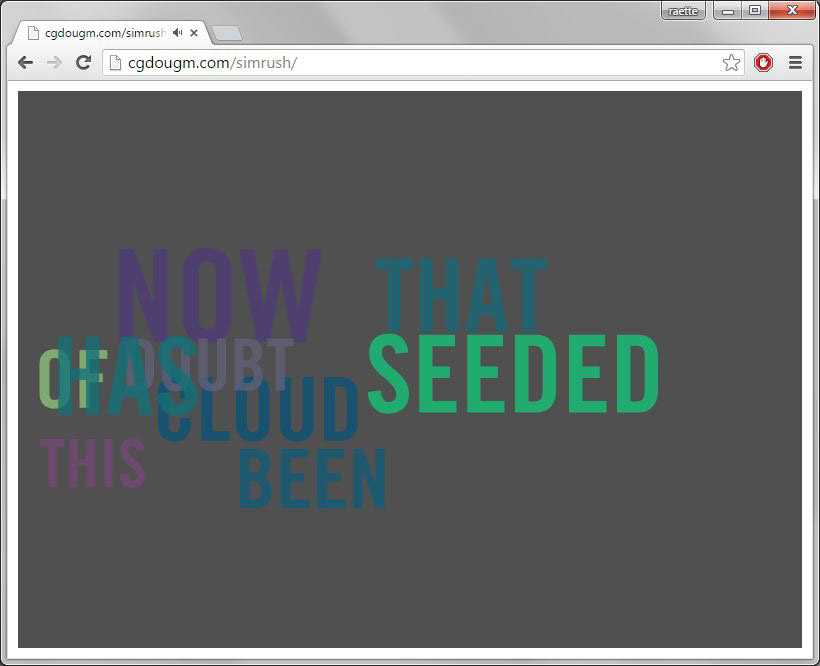 Realtime Rush Limbaugh simulator using randomized speech fragments written in P5JS