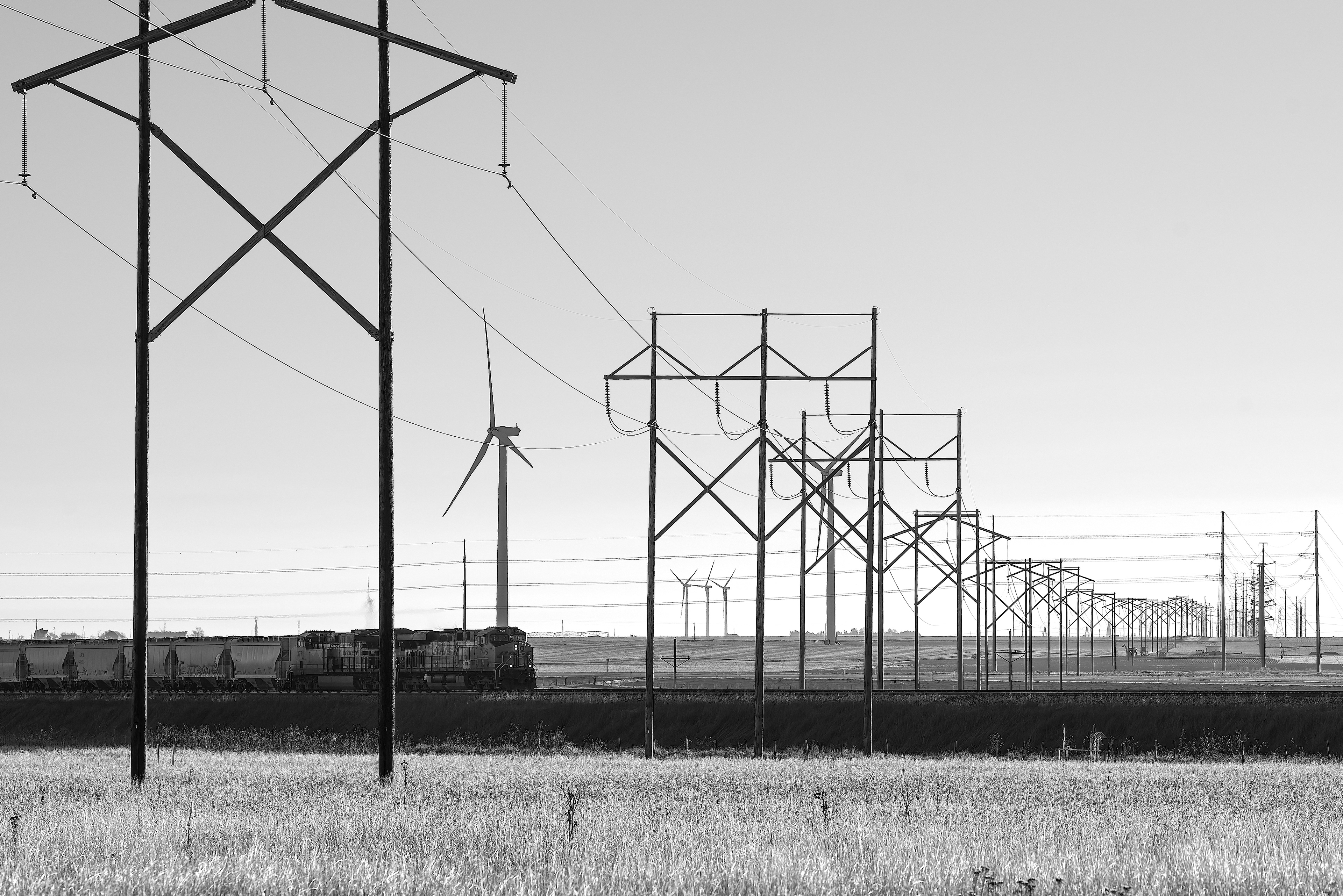 Power of The Llano. At 32,000 square miles, the Llano Estacado is a big, wide-open place. Early on the morning of January 3rd, 2024, a westbound train rolls across it between White Deer and Cuyler, Texas.