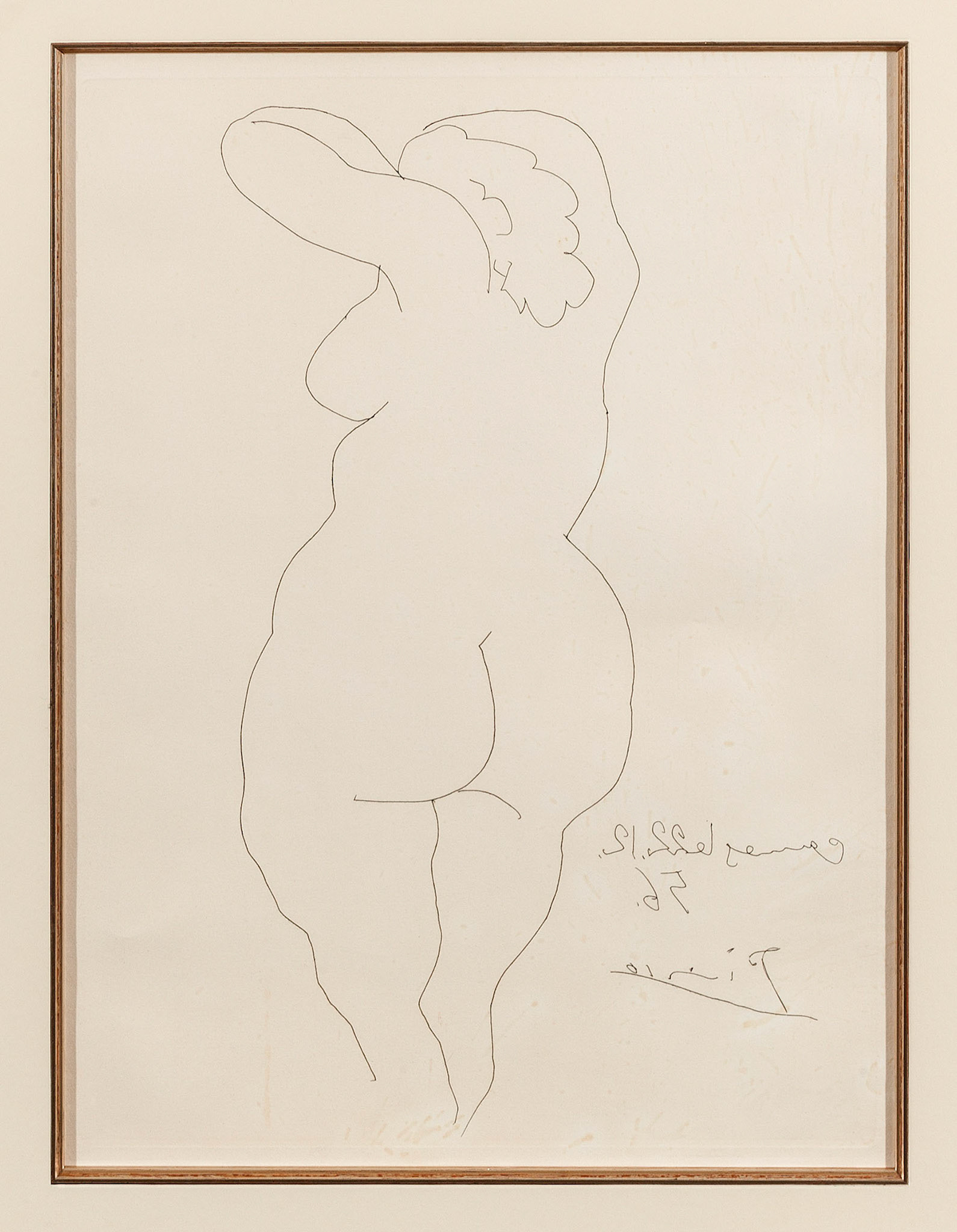 Picasso - Nudo femminile di spalle