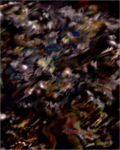 Digital painting "Dandelions by a Pond"
