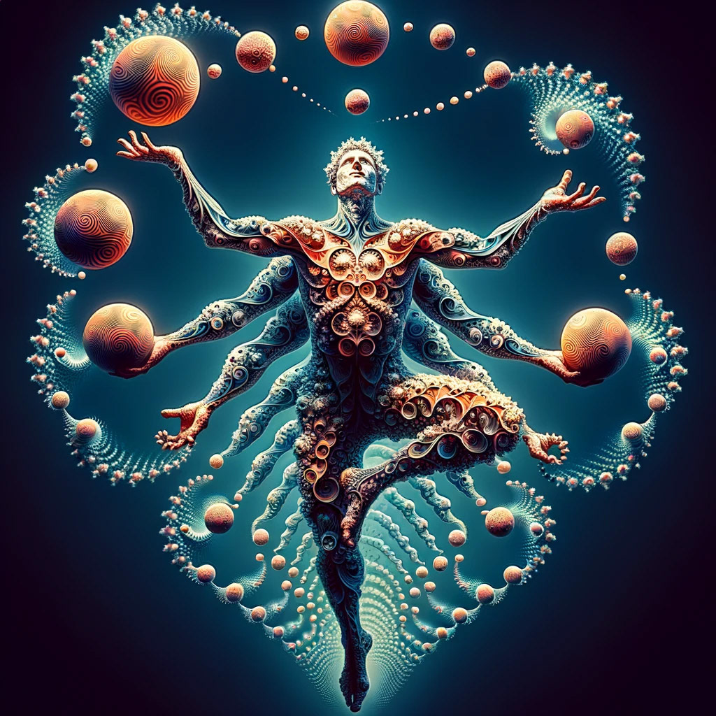 Fractal juggler