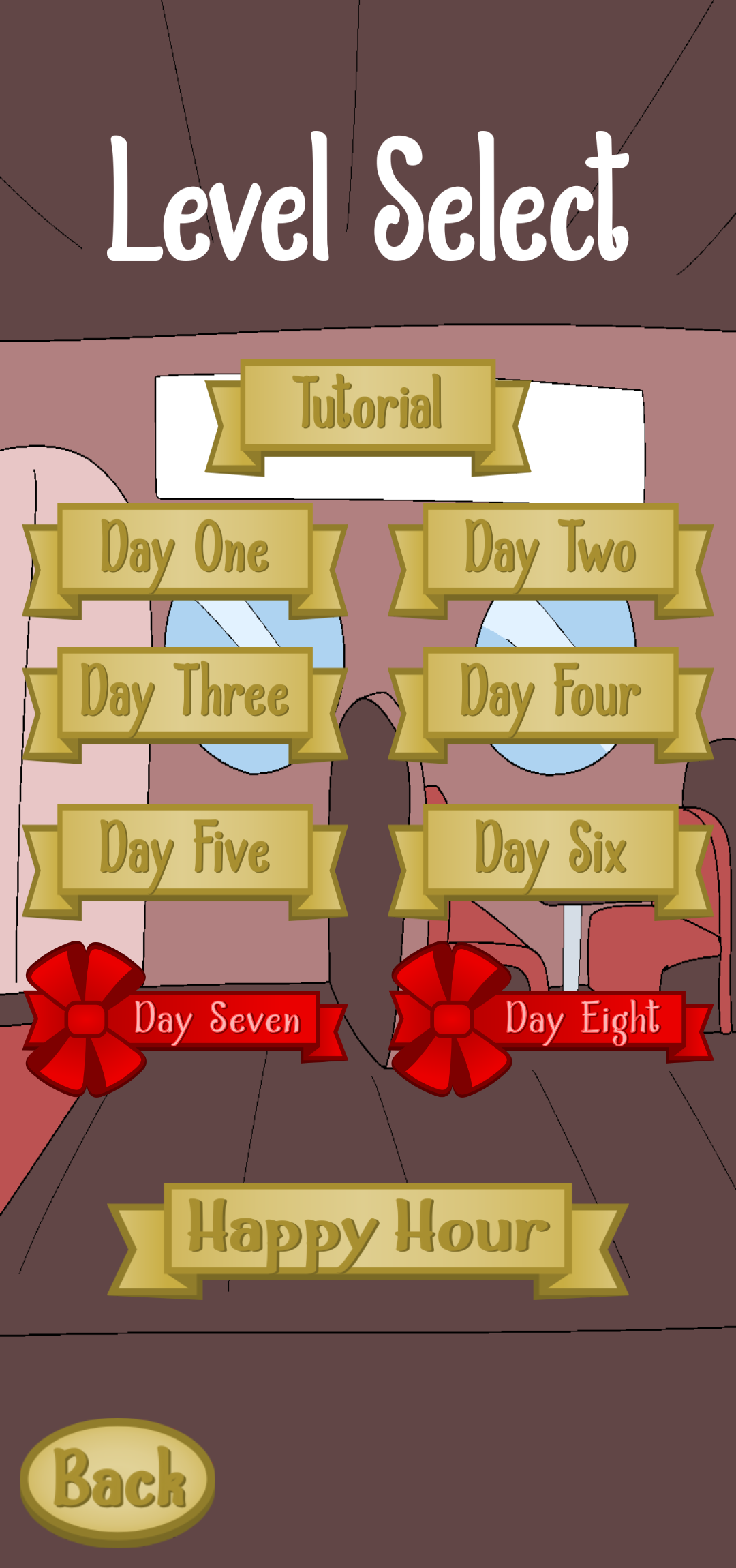 Level Select Screen in-game