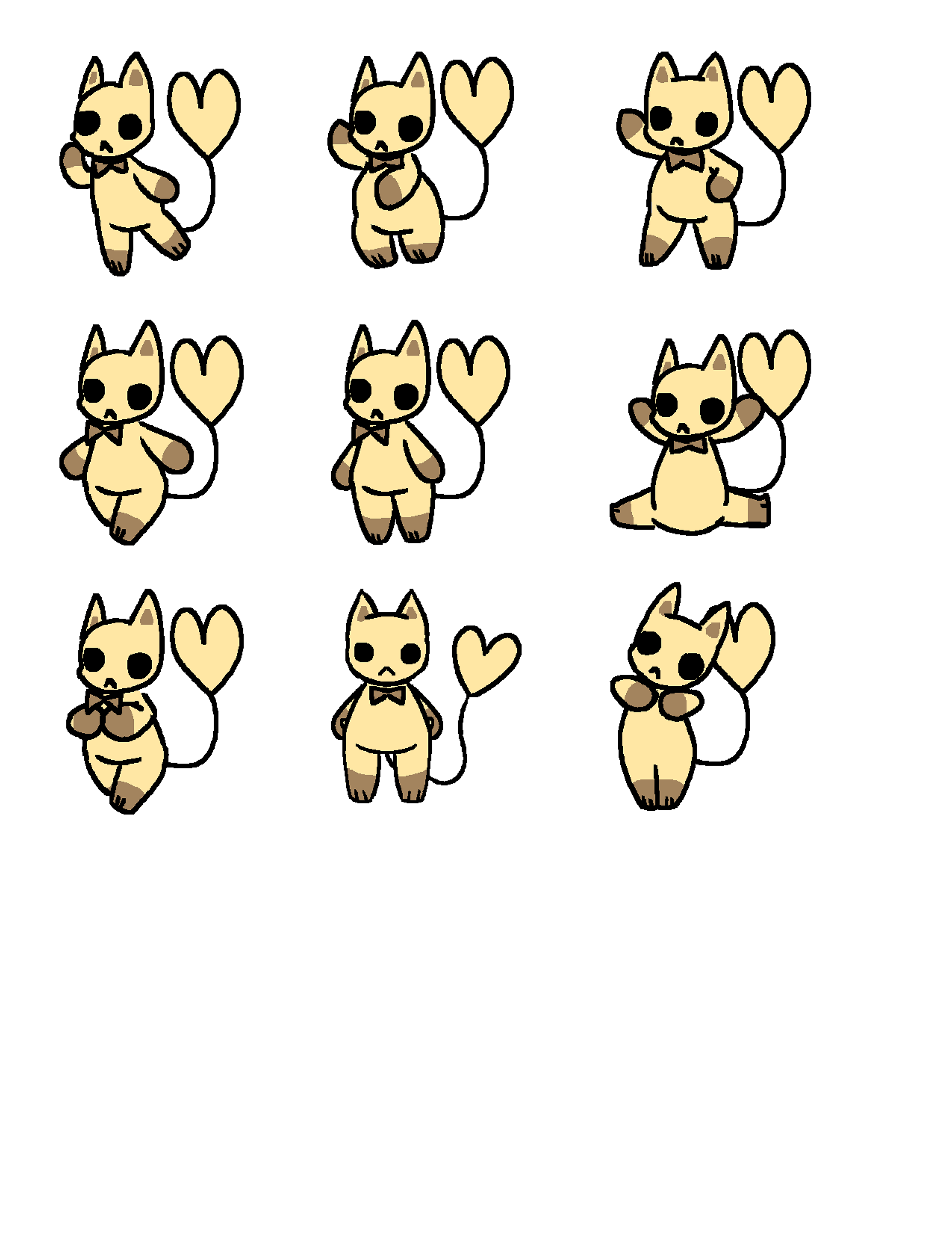 Soba Sprites from a Game Jam game, repurposed into marketable stickers!
