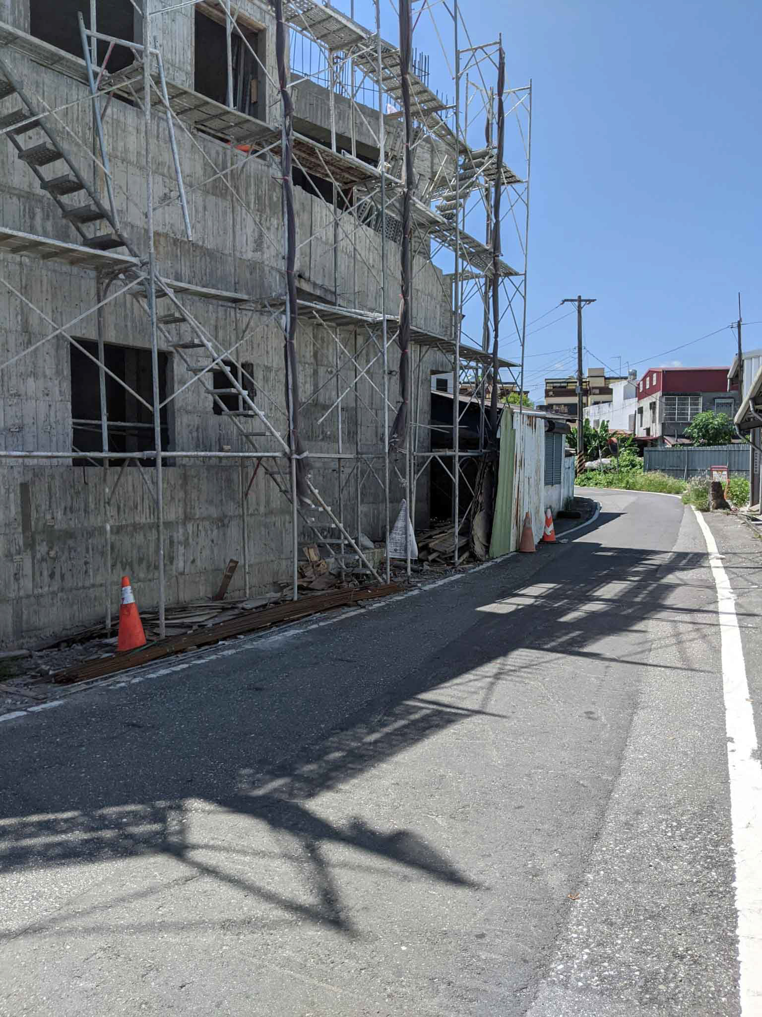 中山路上的工地