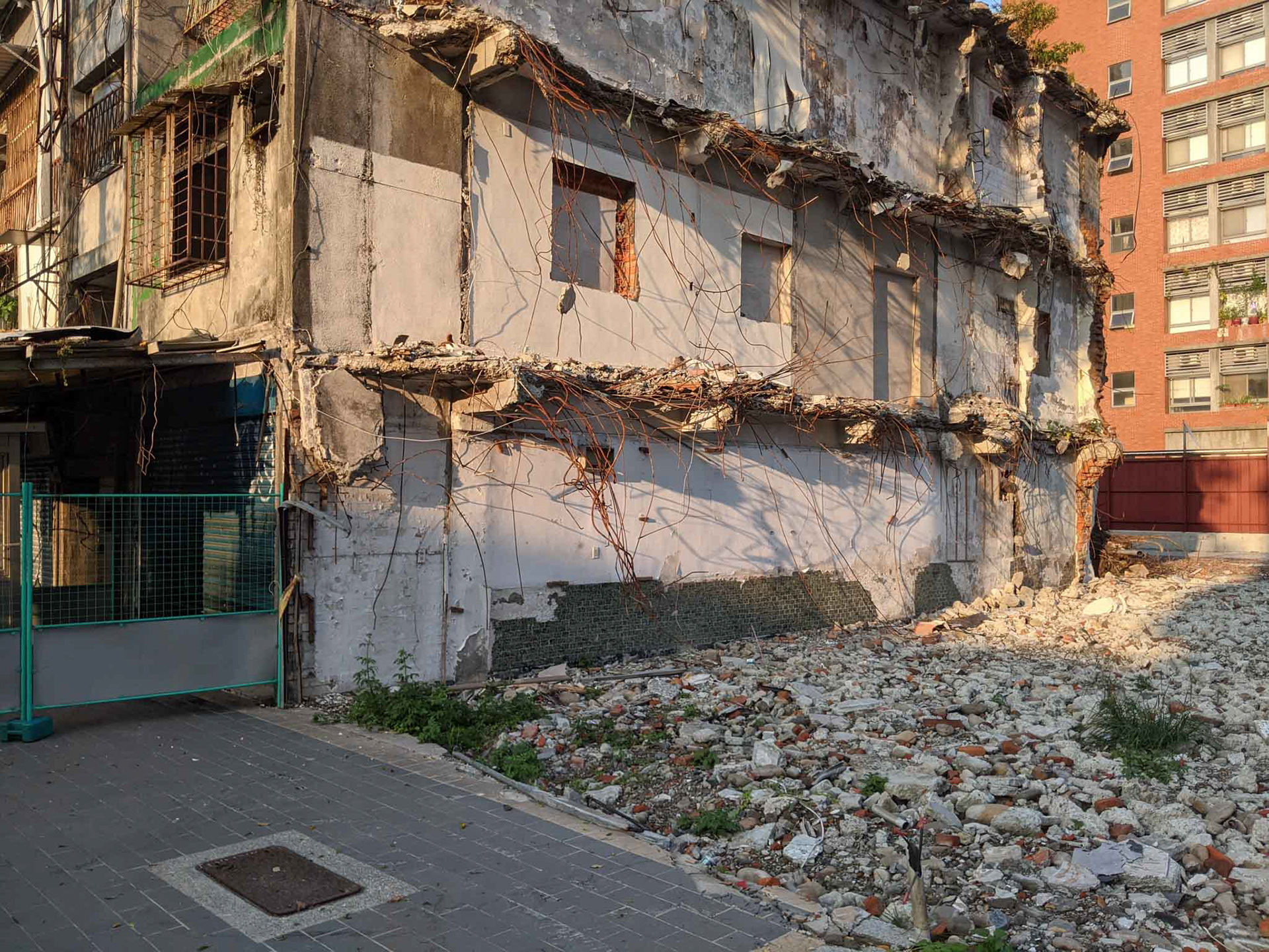 復興南路二段施工中