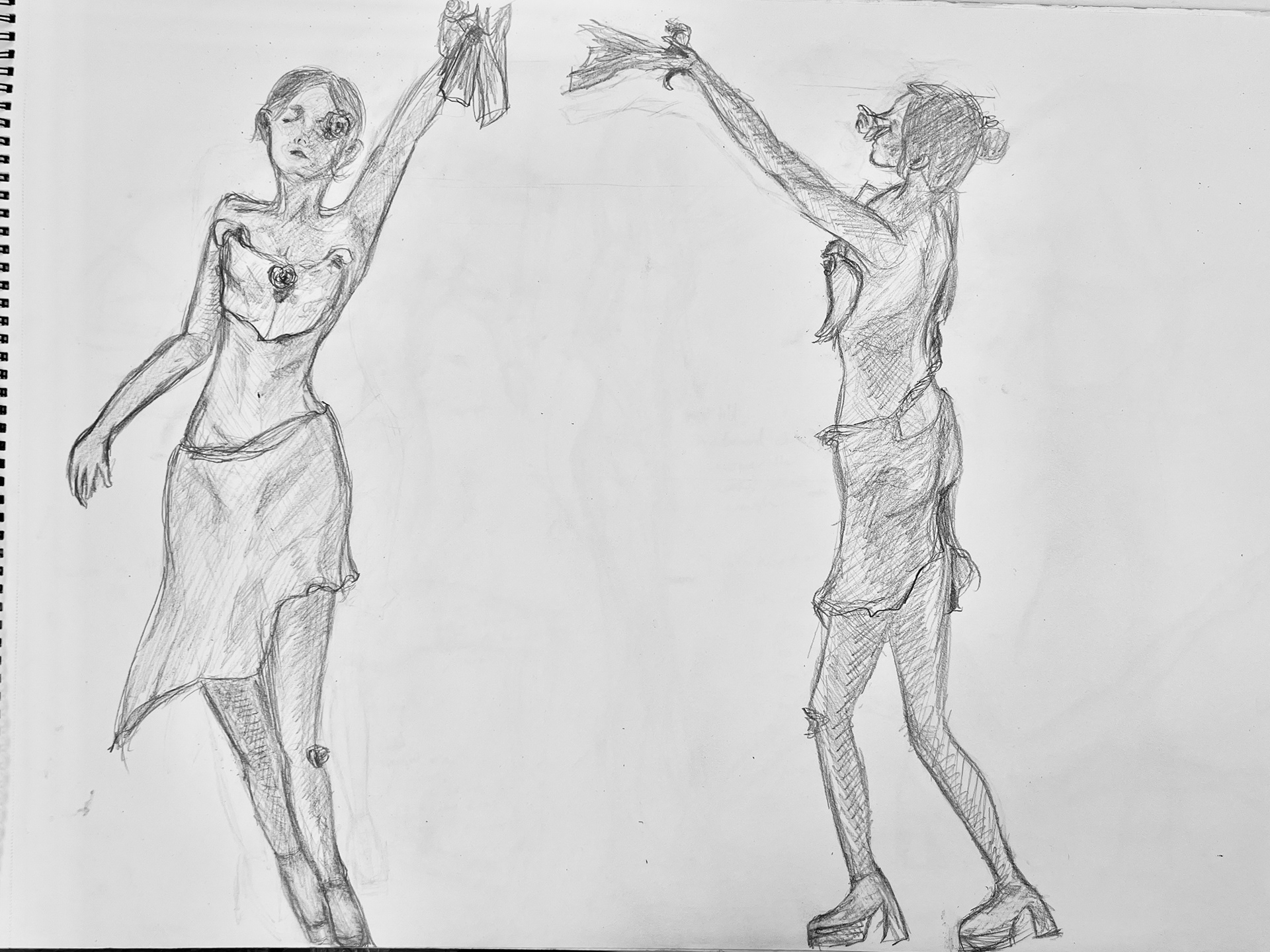 front and side view visualizations