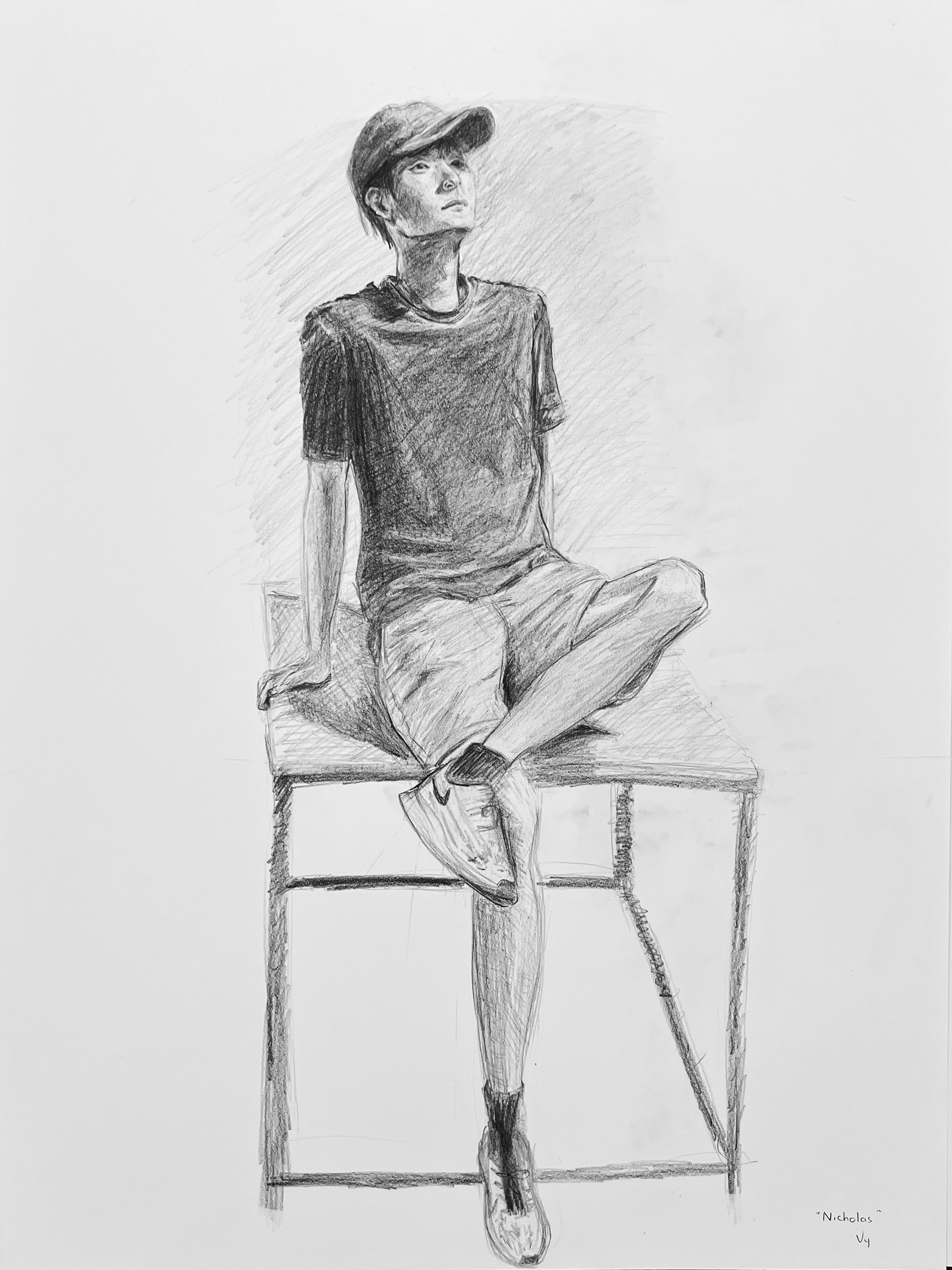 Nicholas, Oct 2024, graphite pencils, 18x24