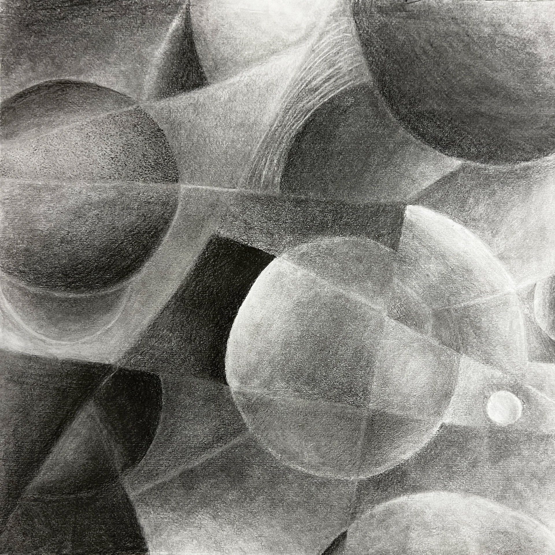 out there, Mar 2024, graphite pencils, 12x12