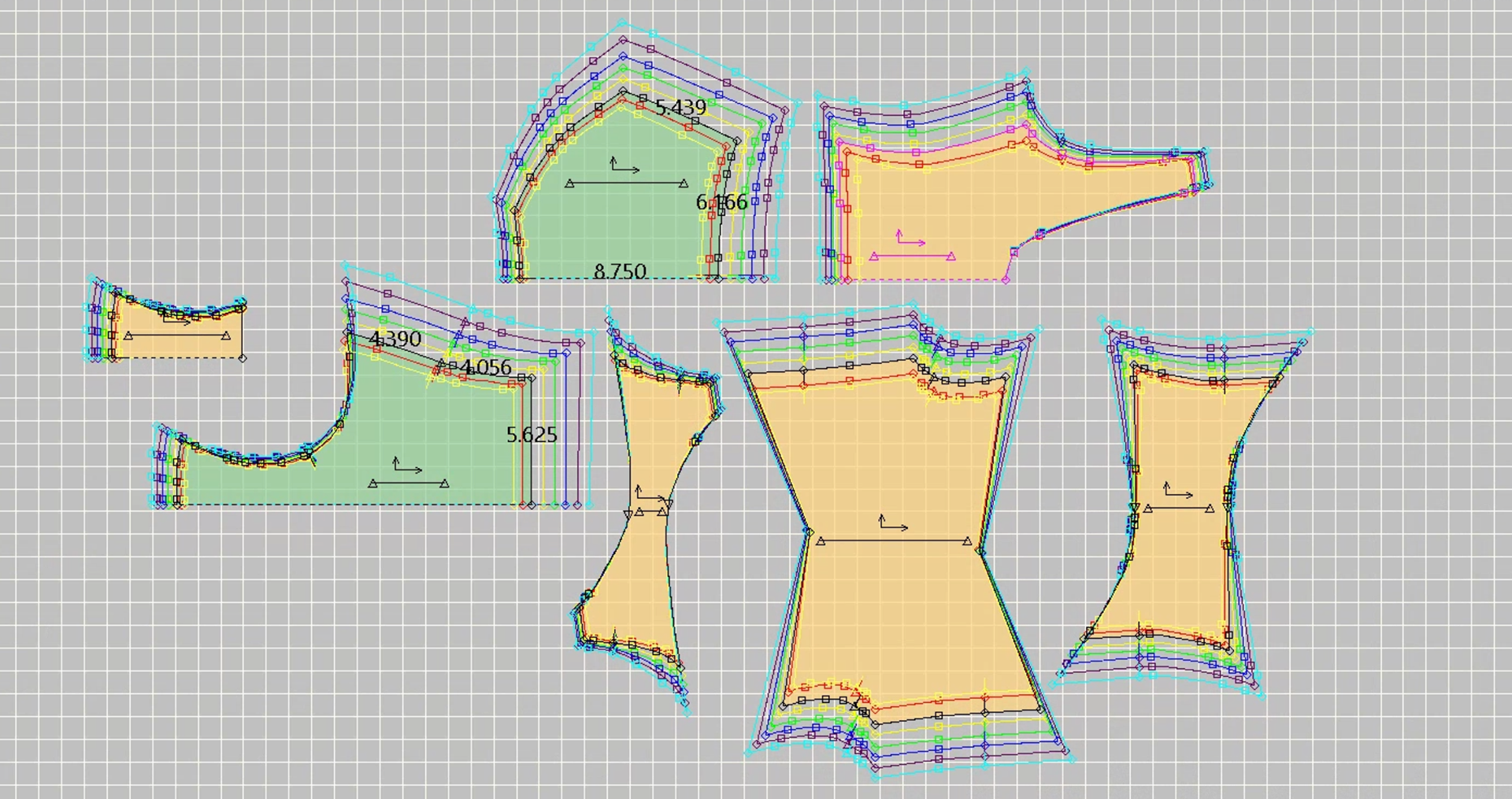 Final pattern with grade in AccuMark
