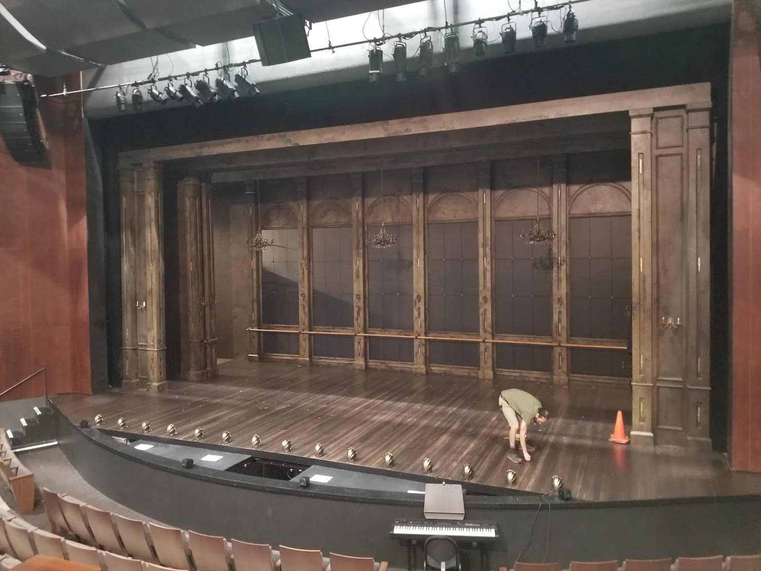 Immortal Longings- Loaded into the Topher Theater and making adjustments