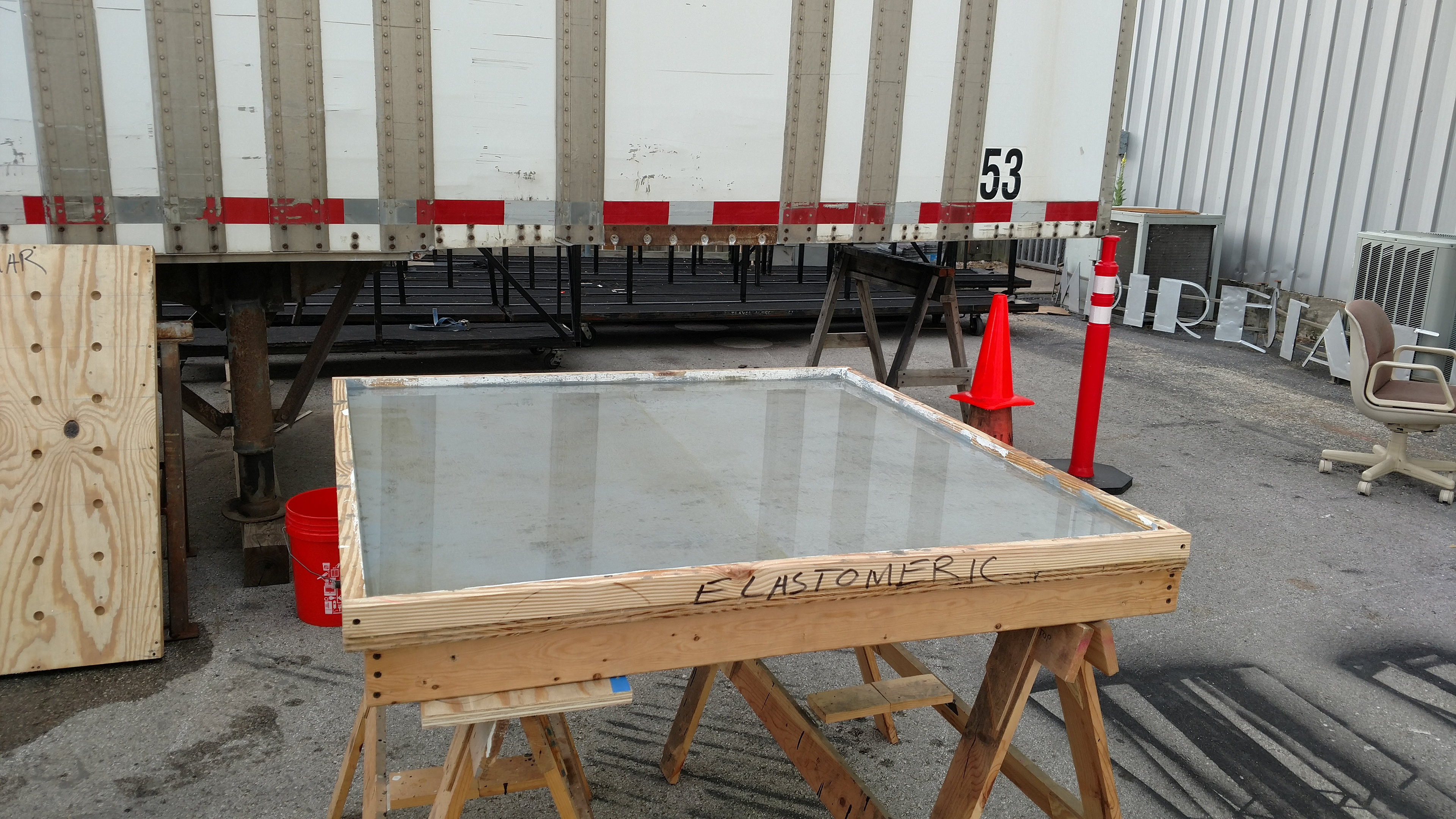 Testing the Elastomeric Paint and seal test